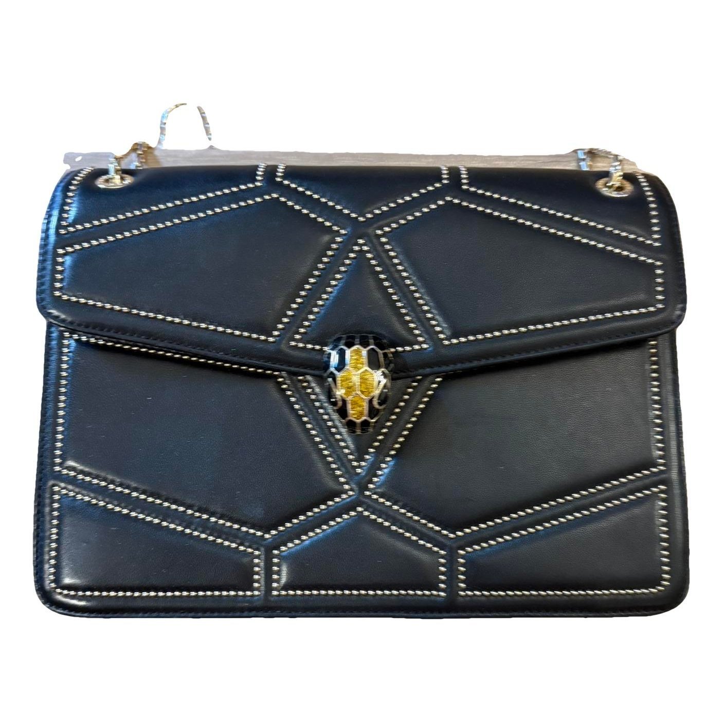 Leather clutch bag