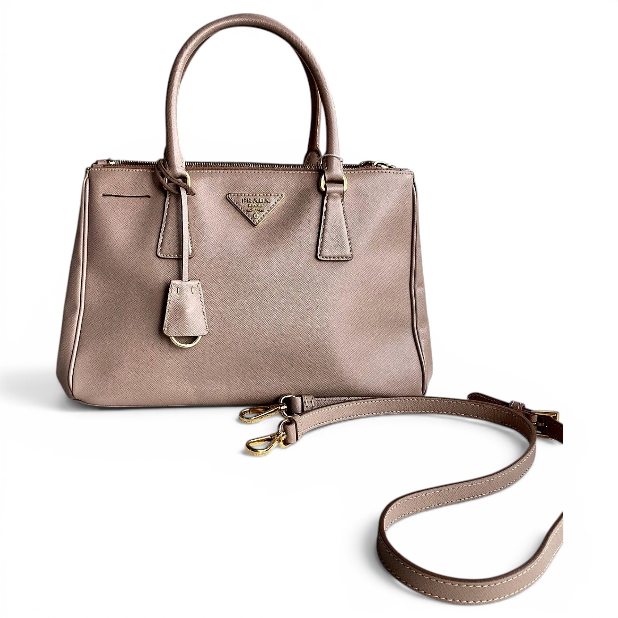 Galleria leather handbag