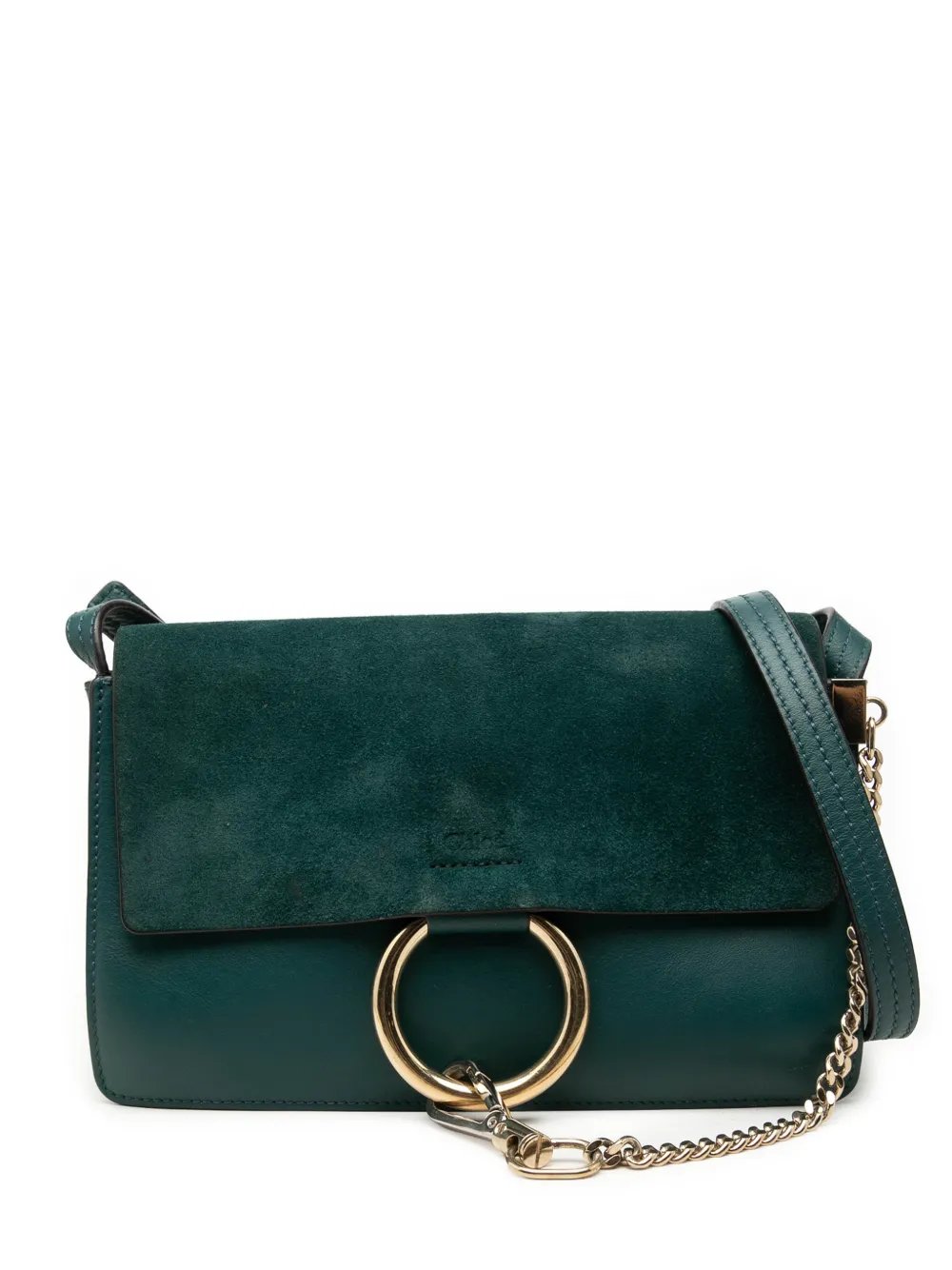 2017 Small Suede and Calfskin Faye crossbody bag