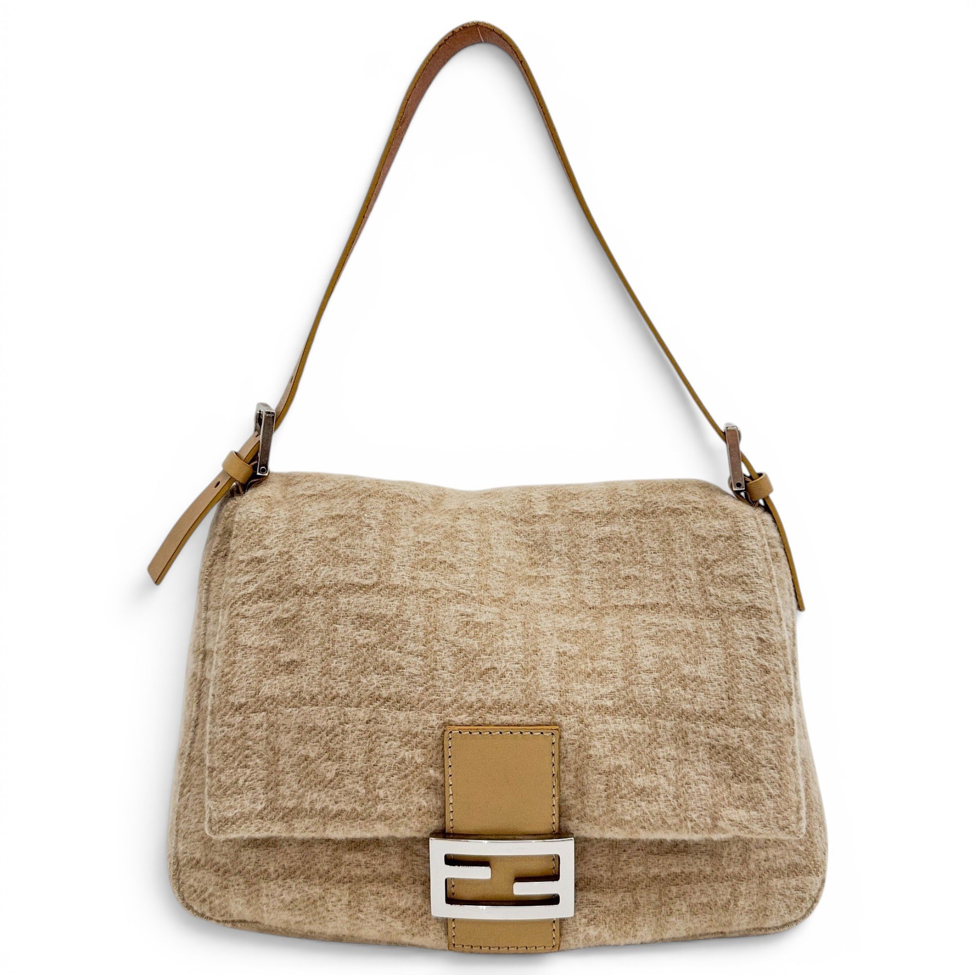 Mamma Baguette wool handbag