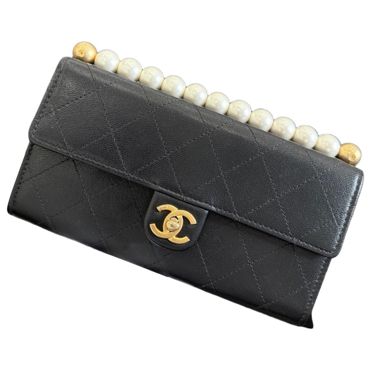 Wallet On Chain leather crossbody bag