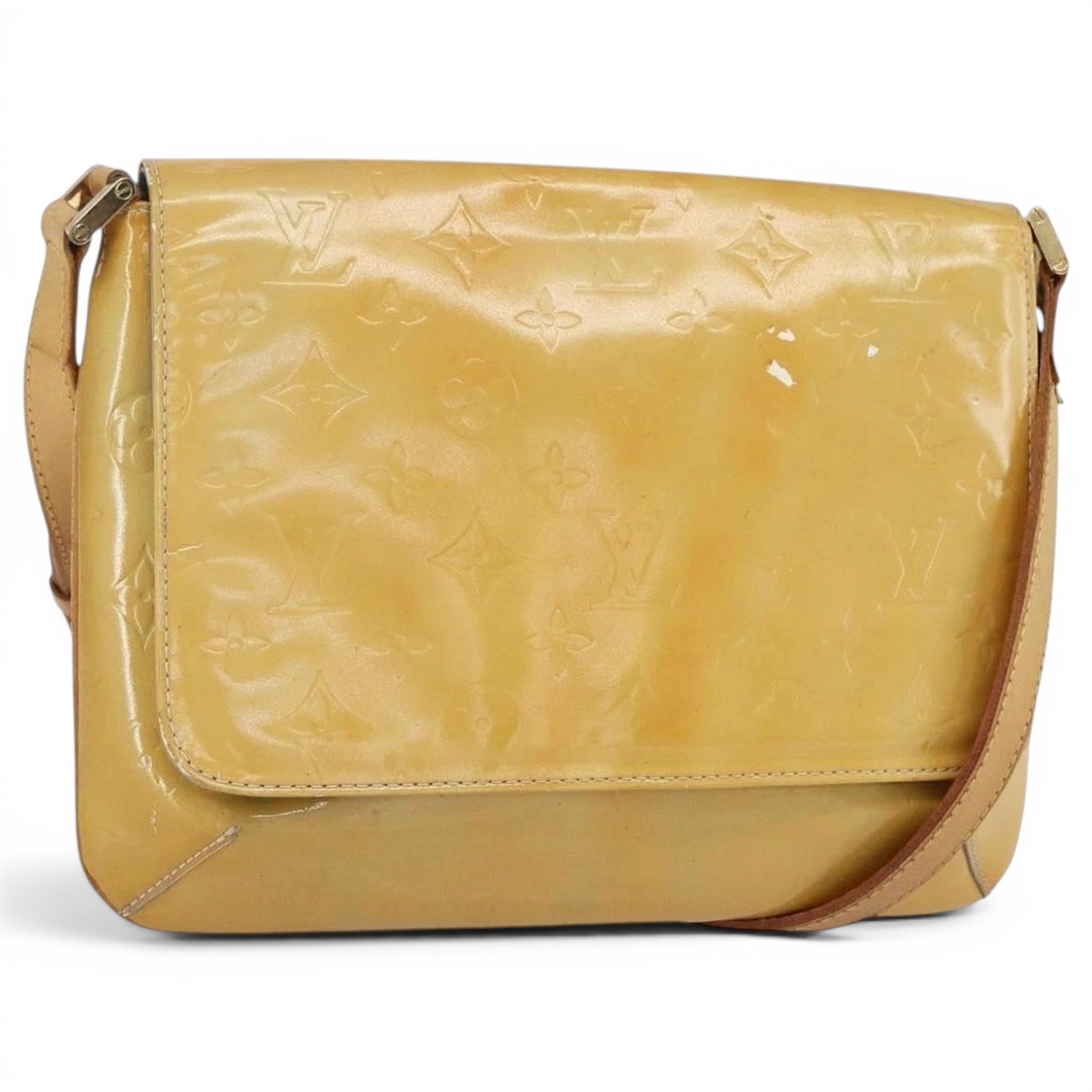 Patent leather handbag