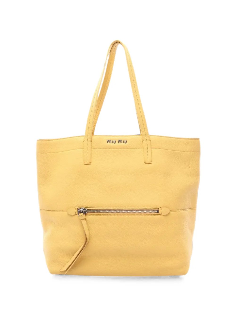Miu Miu 2000s leather tote bag
