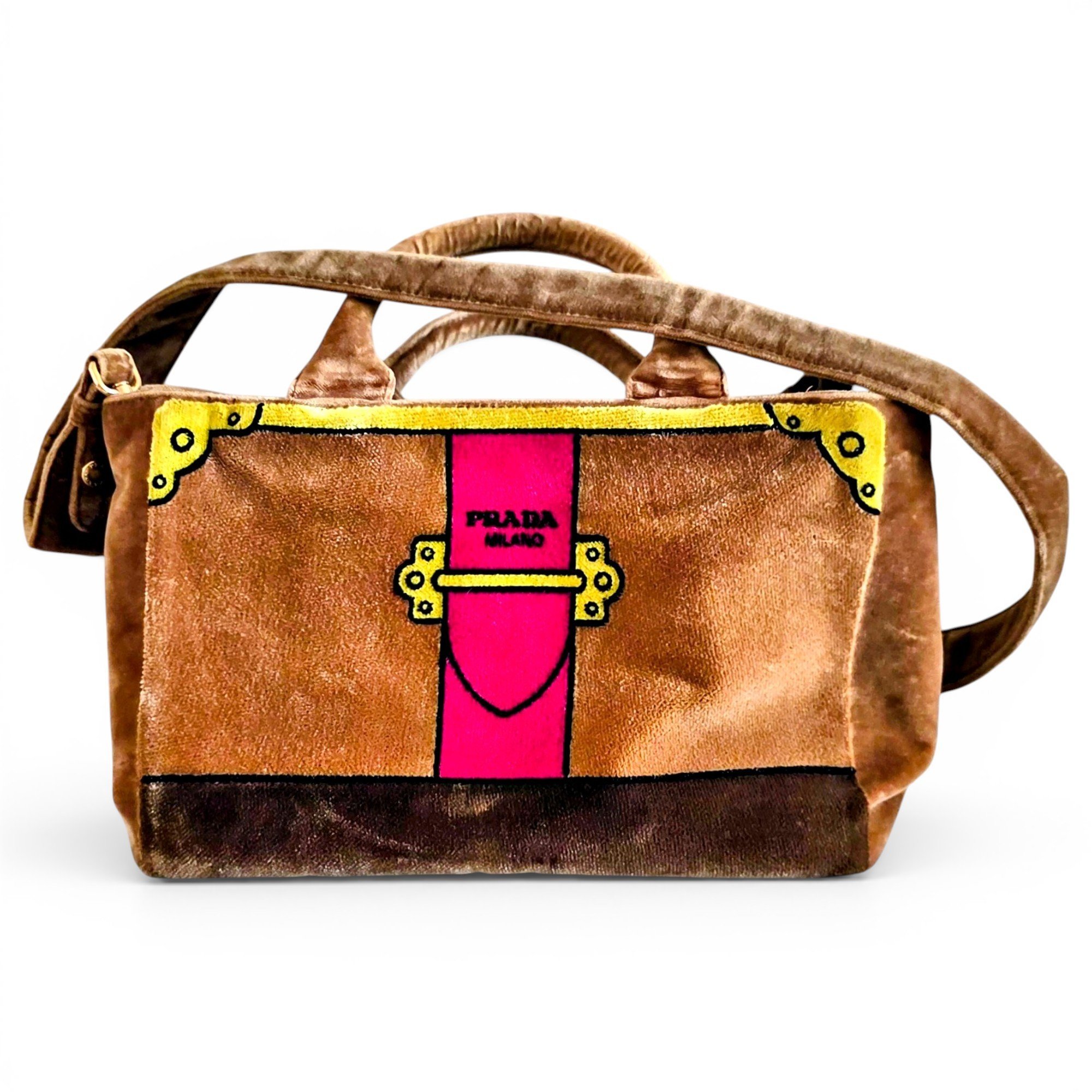 Galleria velvet handbag
