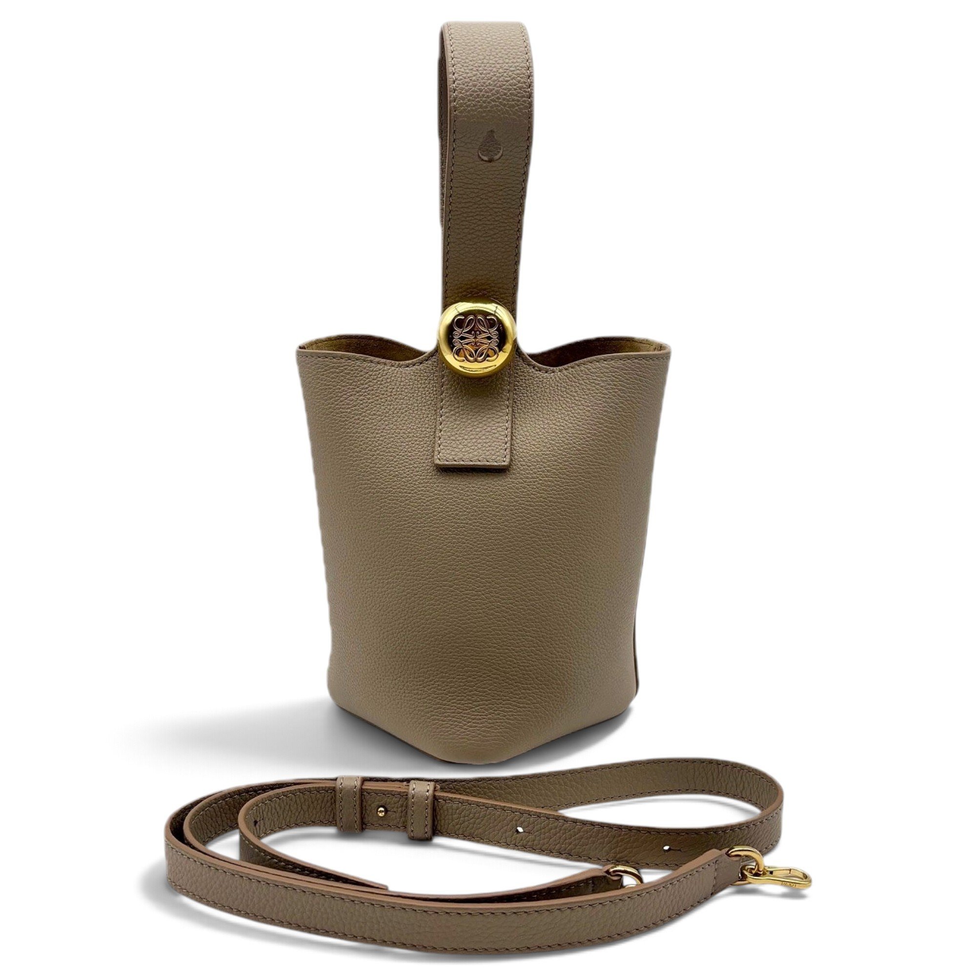 Pebble leather handbag