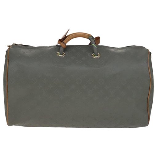 Keepall leather travel bag