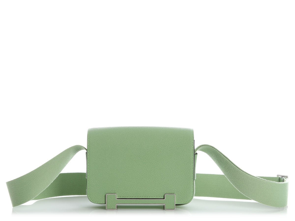 Hermès Vert Criquet and Vert Fizz Chèvre Mysore Geta