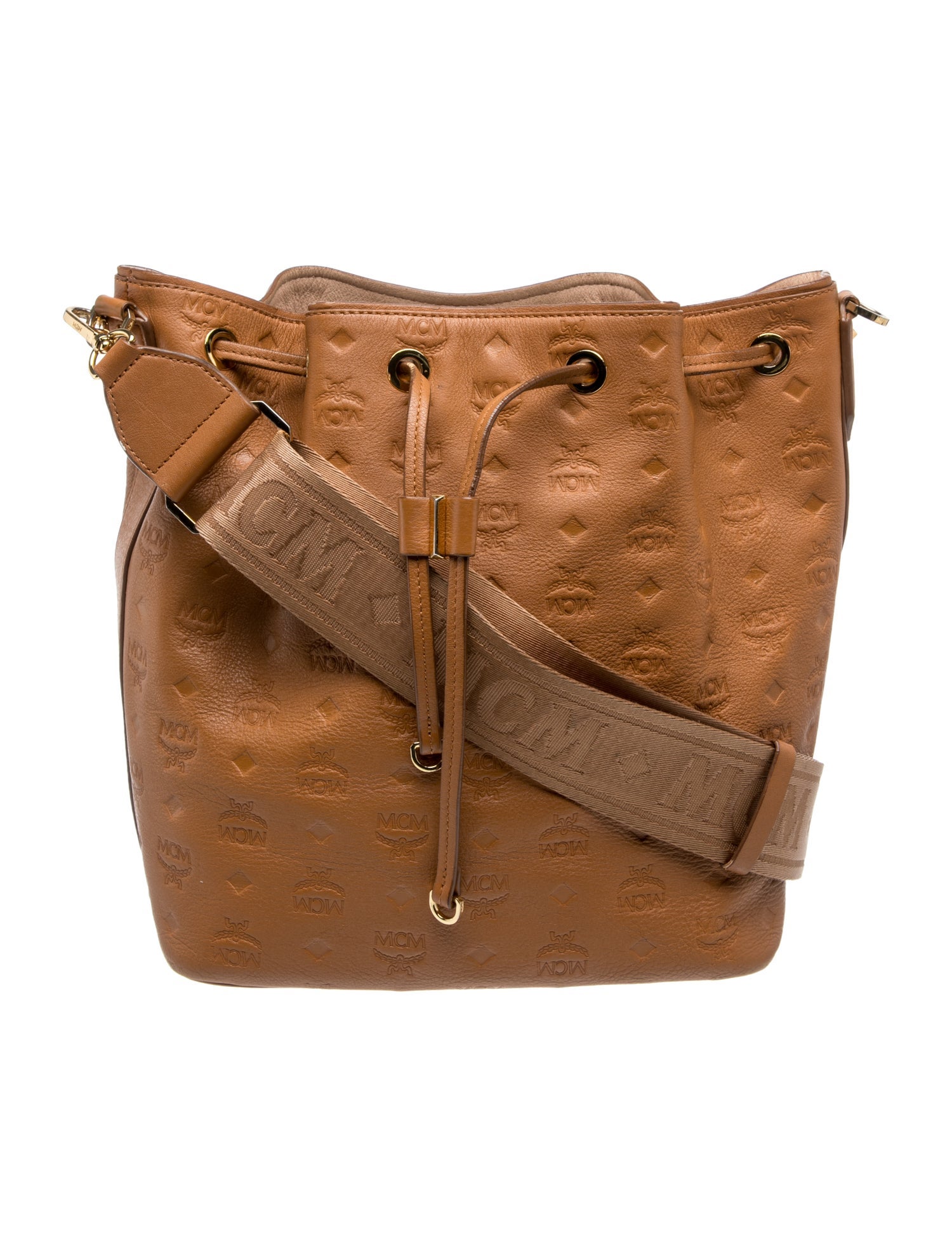 MCM Leather Bucket Bag