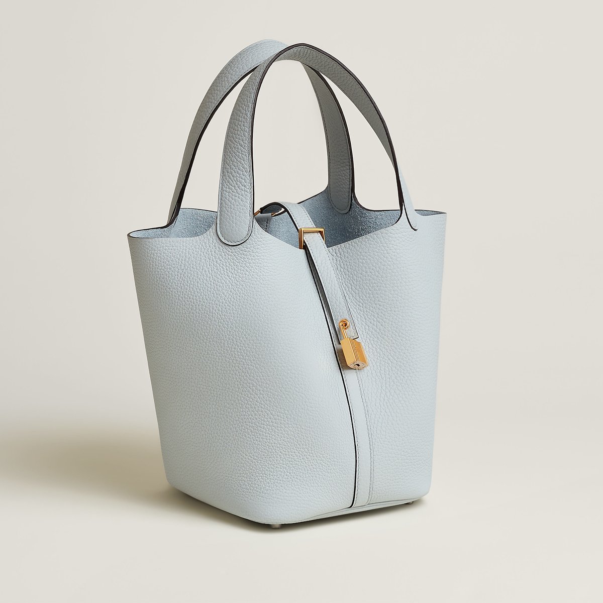 Bleu Pâle Picotin Lock 22 Bag