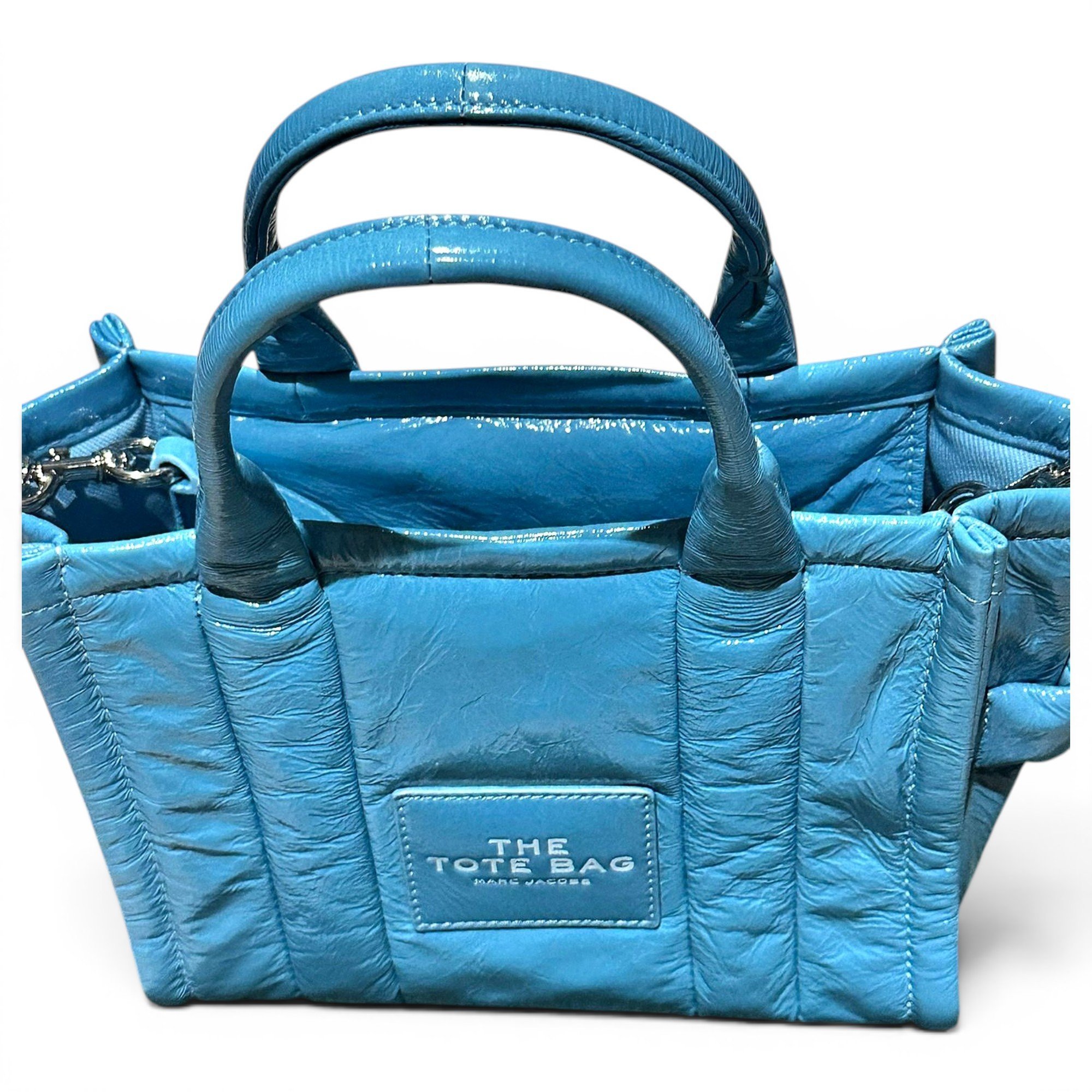 Patent leather tote