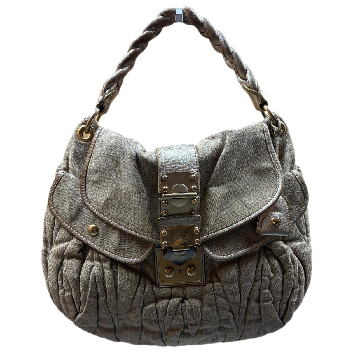 Coffer linen handbag