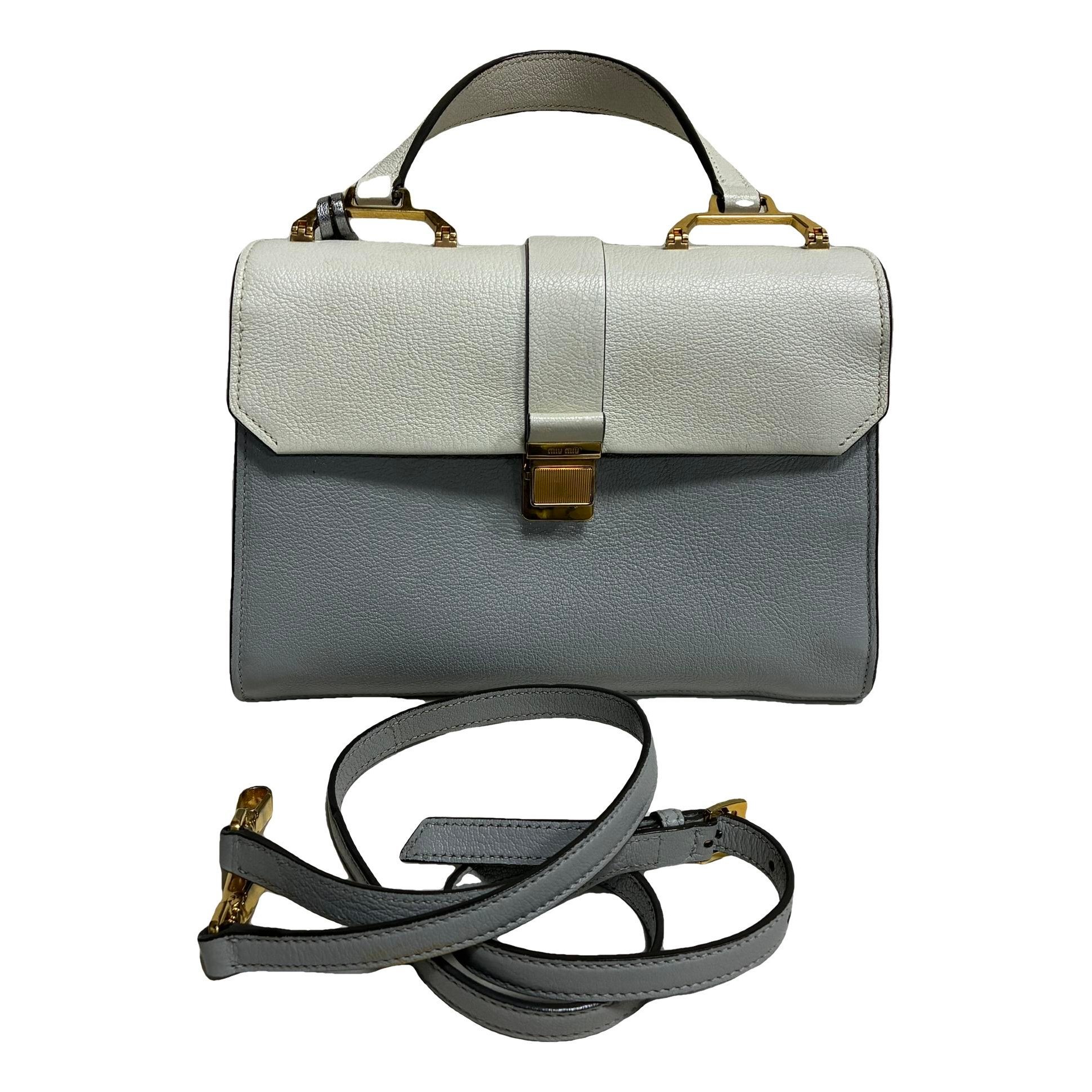 Miu Miu Madras leather handbag