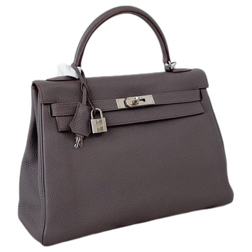Hermes Kelly 32 Handbag Etain