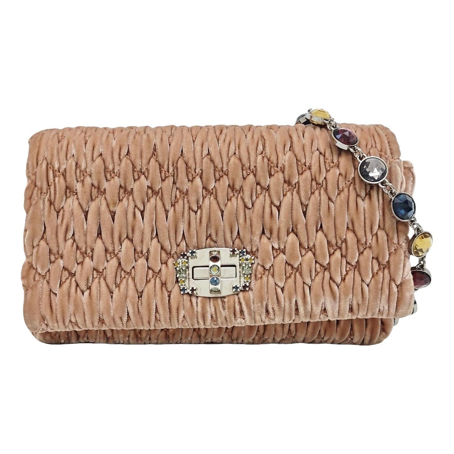 Velvet handbag