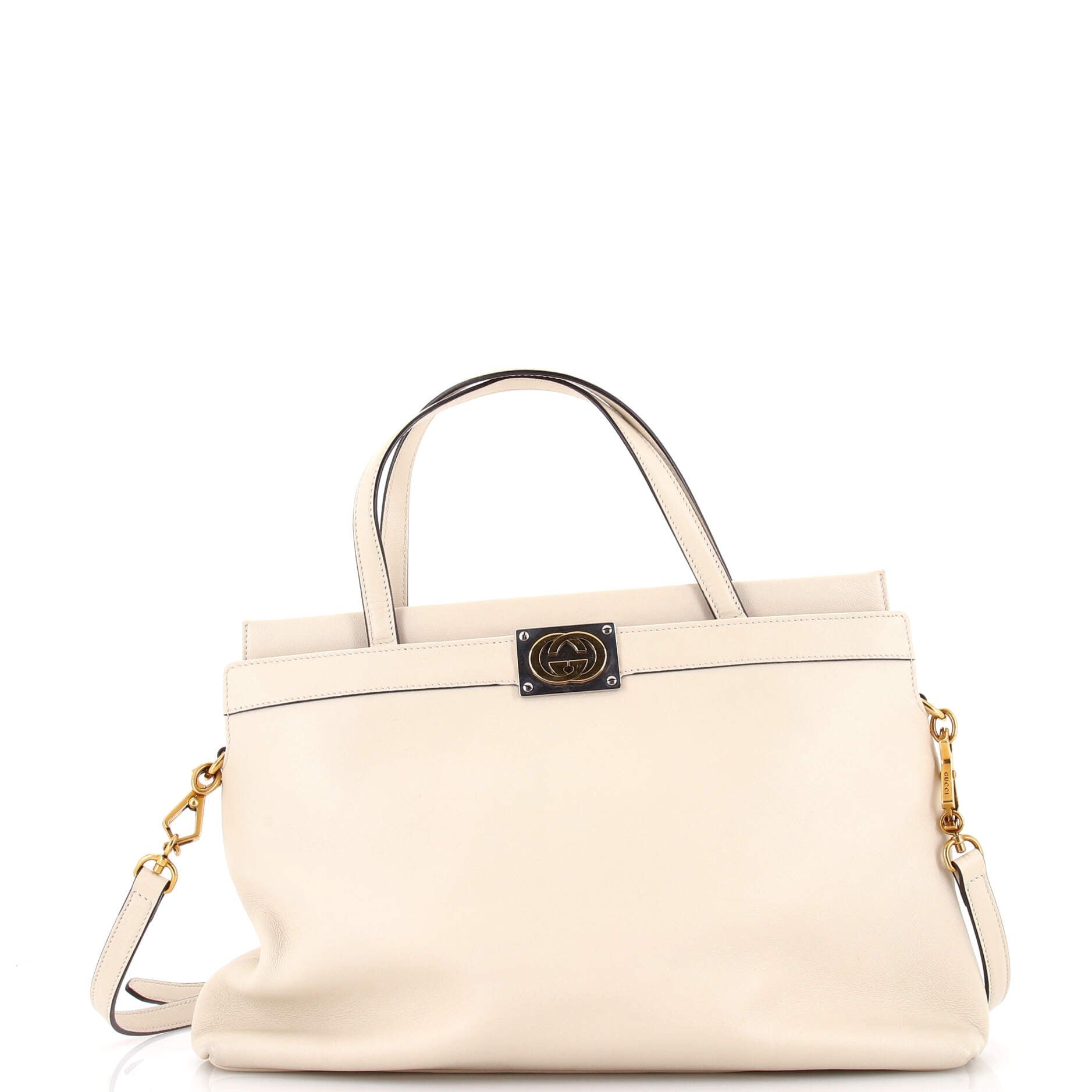 Linea Matisse Interlocking G Top Handle Tote Leather Medium