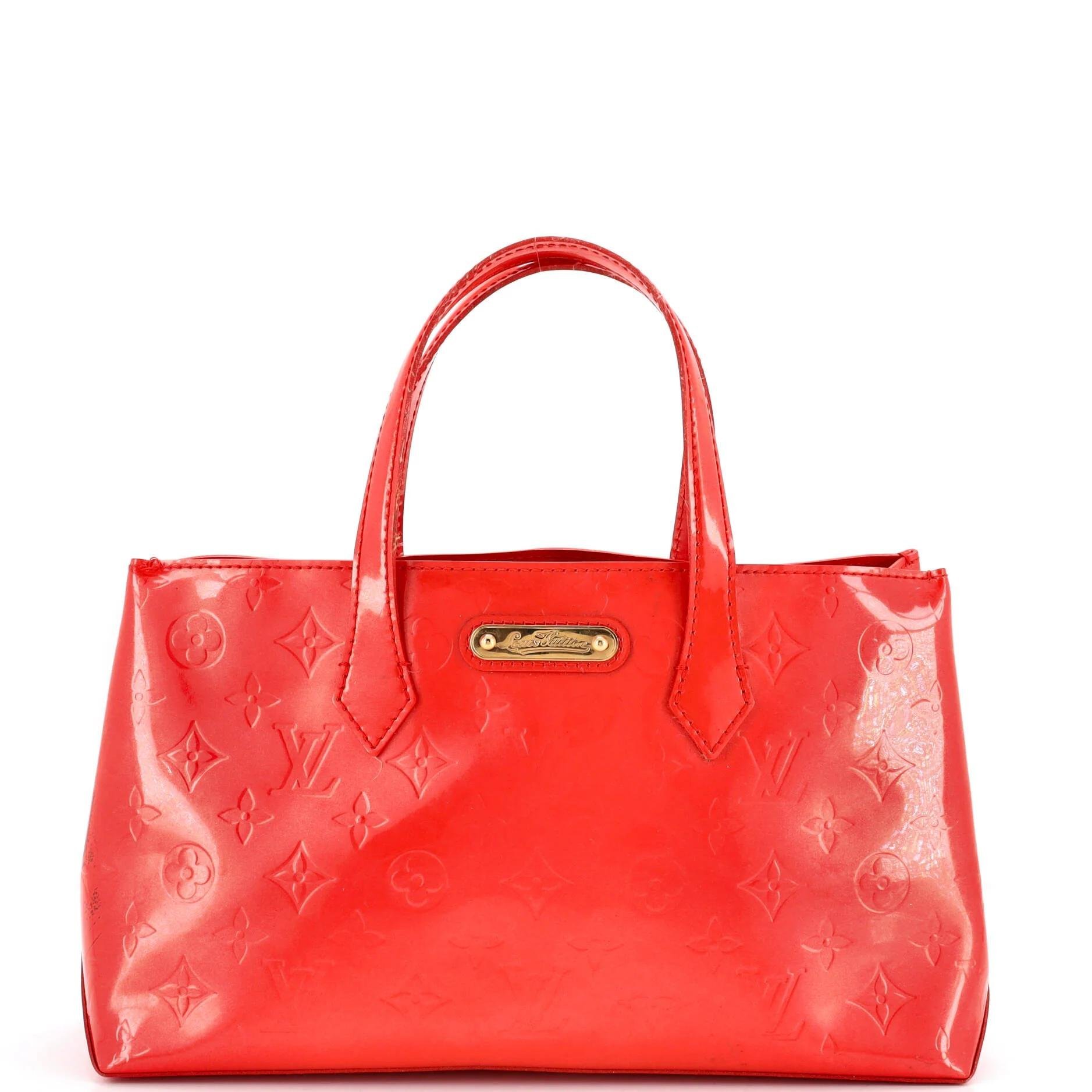 Patent leather tote