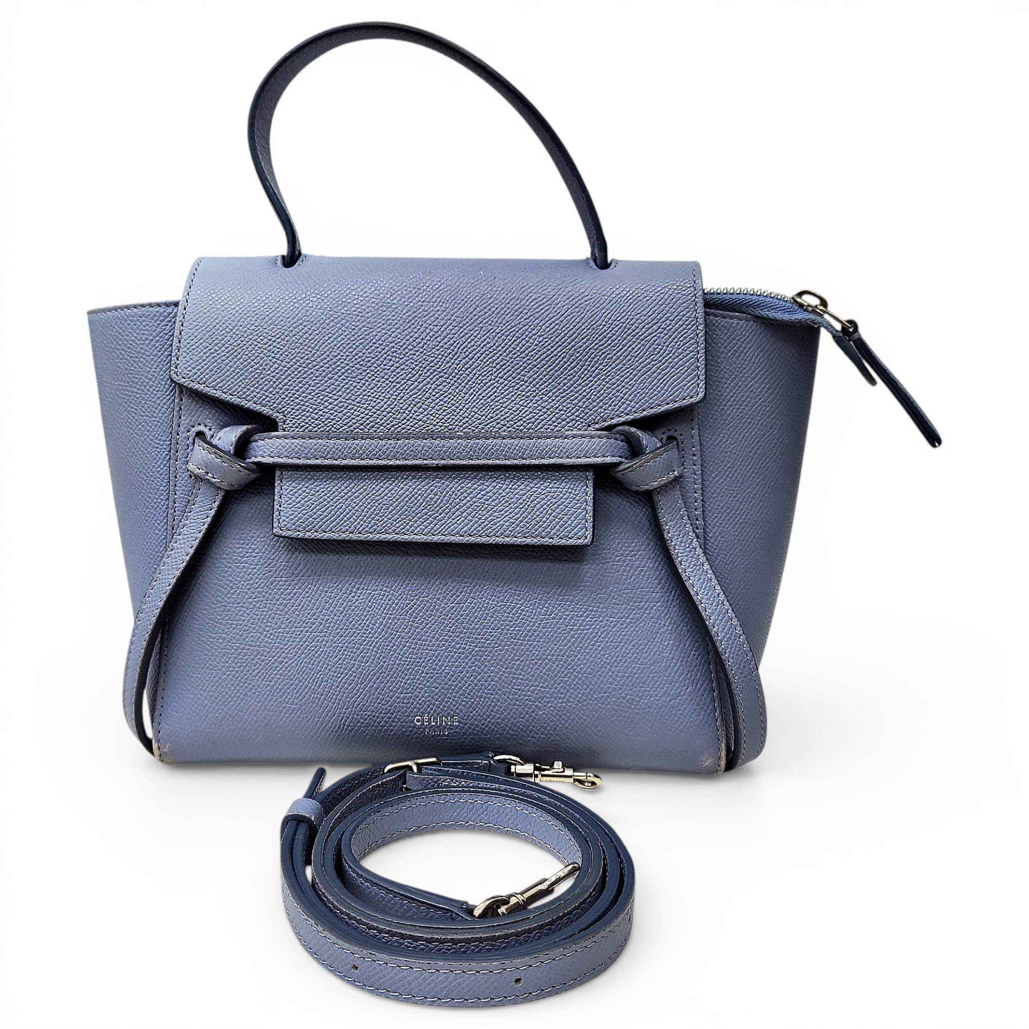 Belt leather handbag