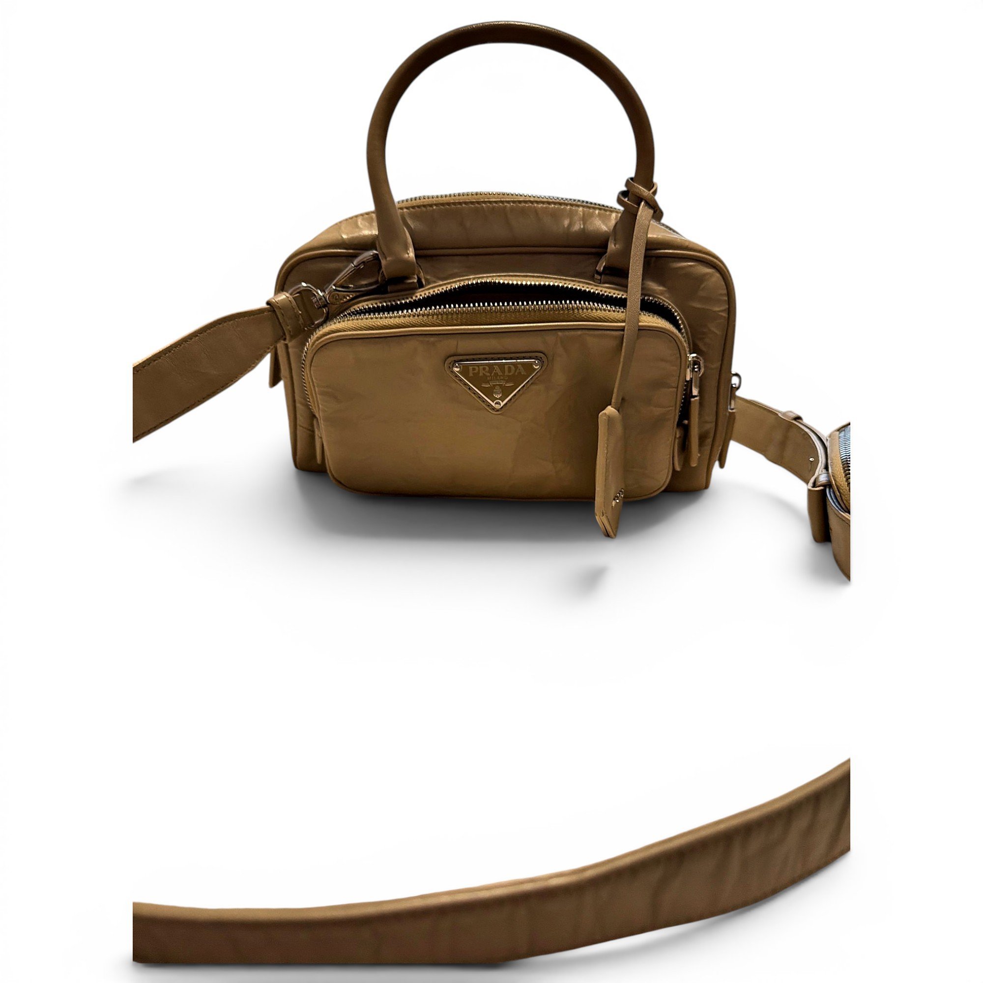 Prada Pocket leather handbag