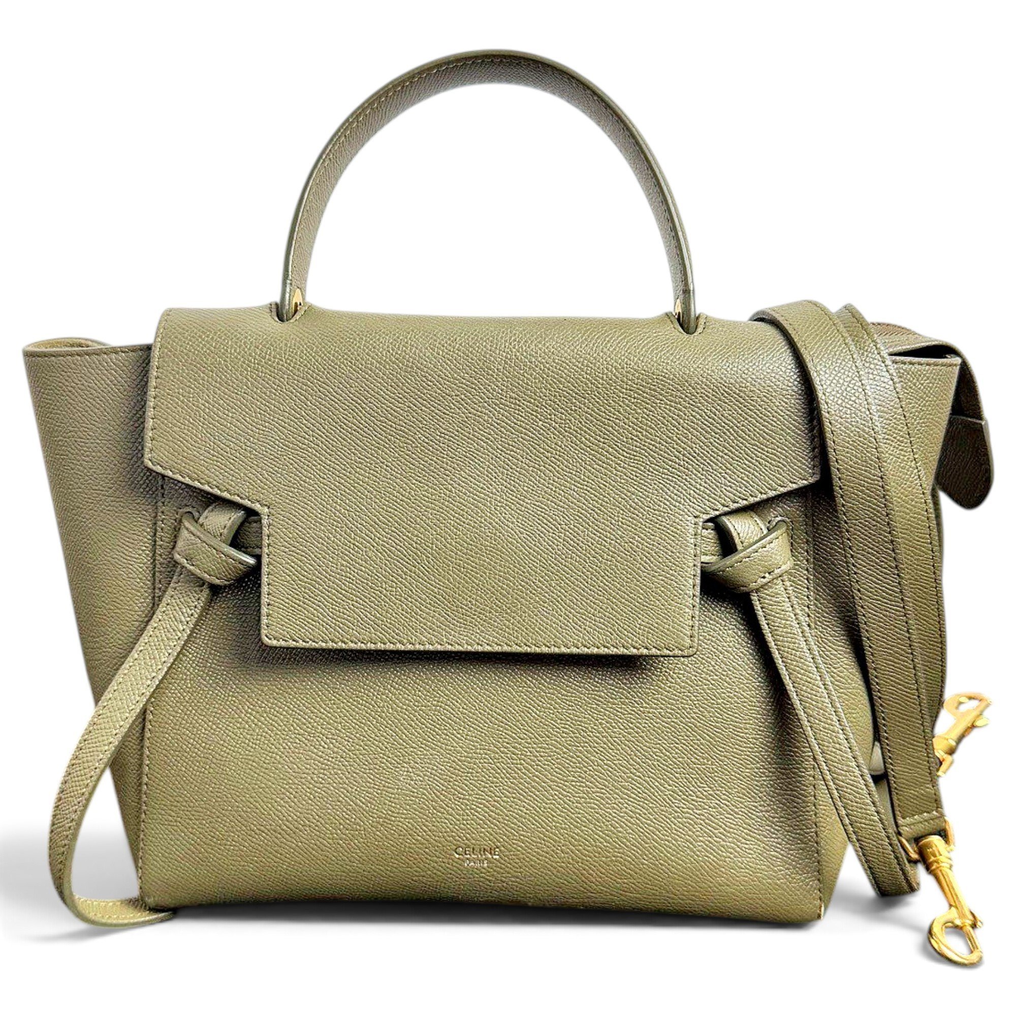 Belt leather handbag