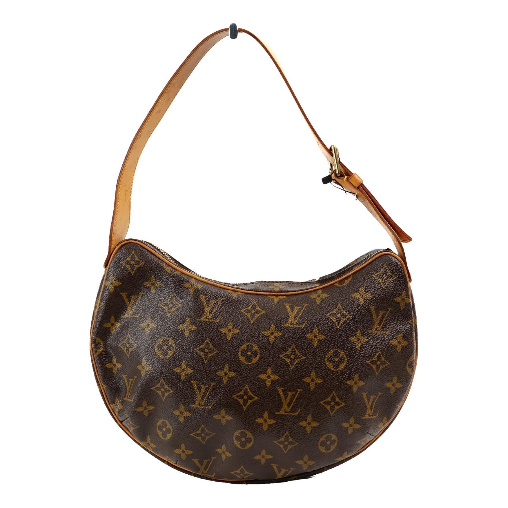 Croissant leather handbag