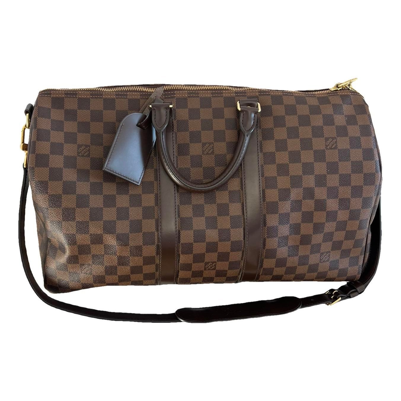 Keepall leather travel bag