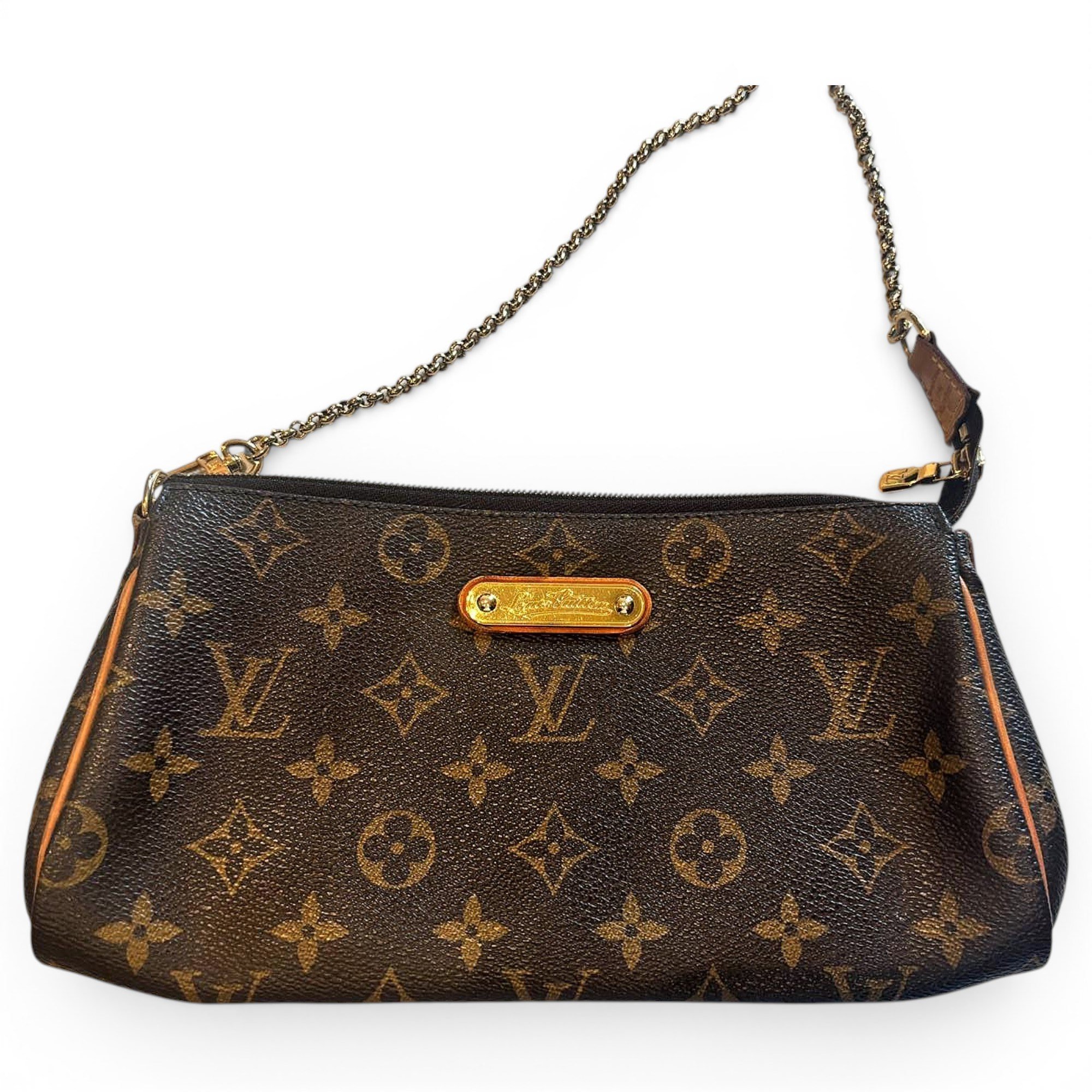 Leather clutch bag