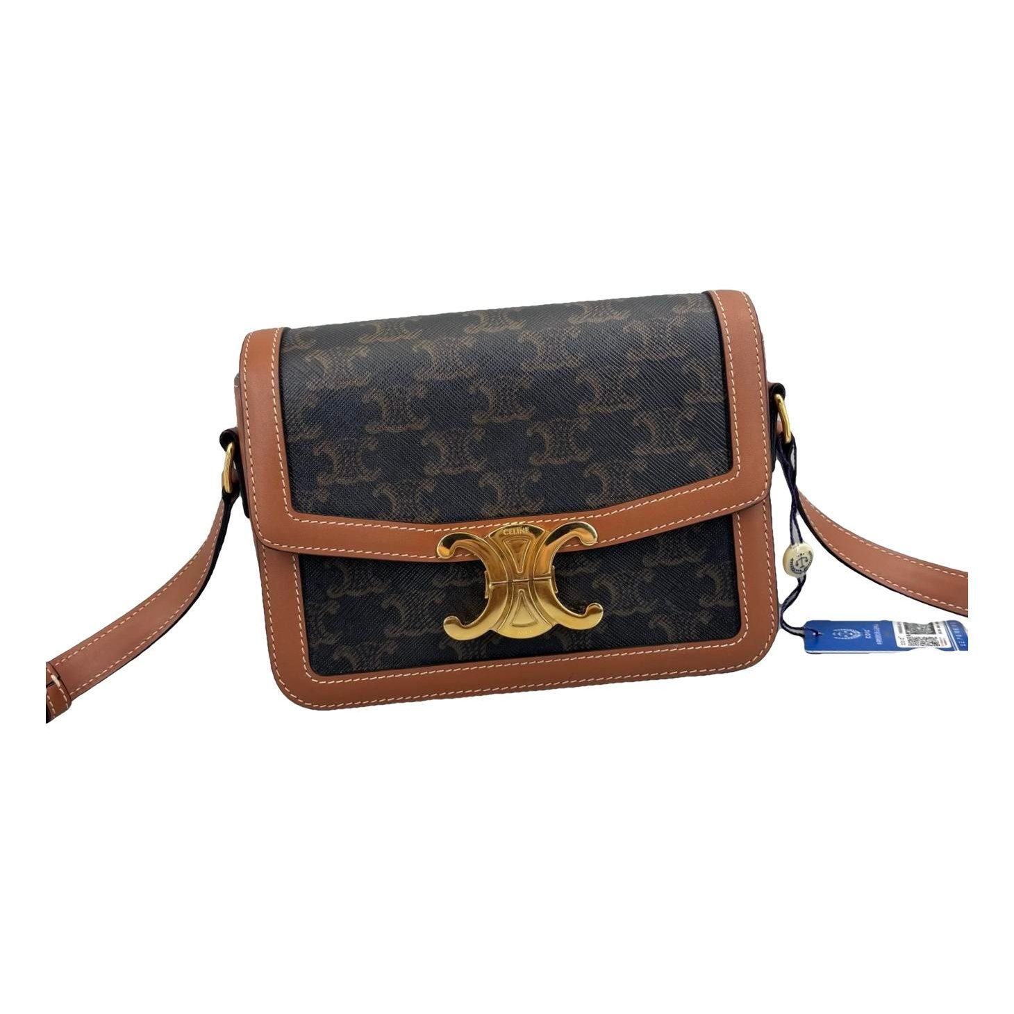 Triomphe leather handbag