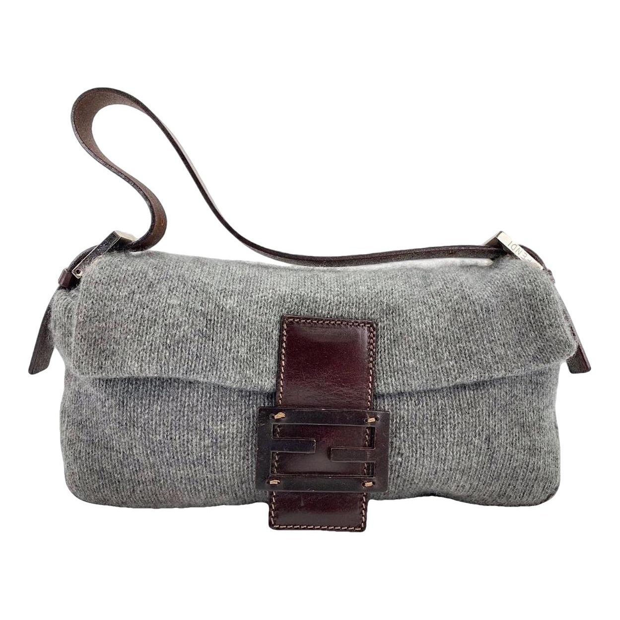 Baguette cashmere handbag