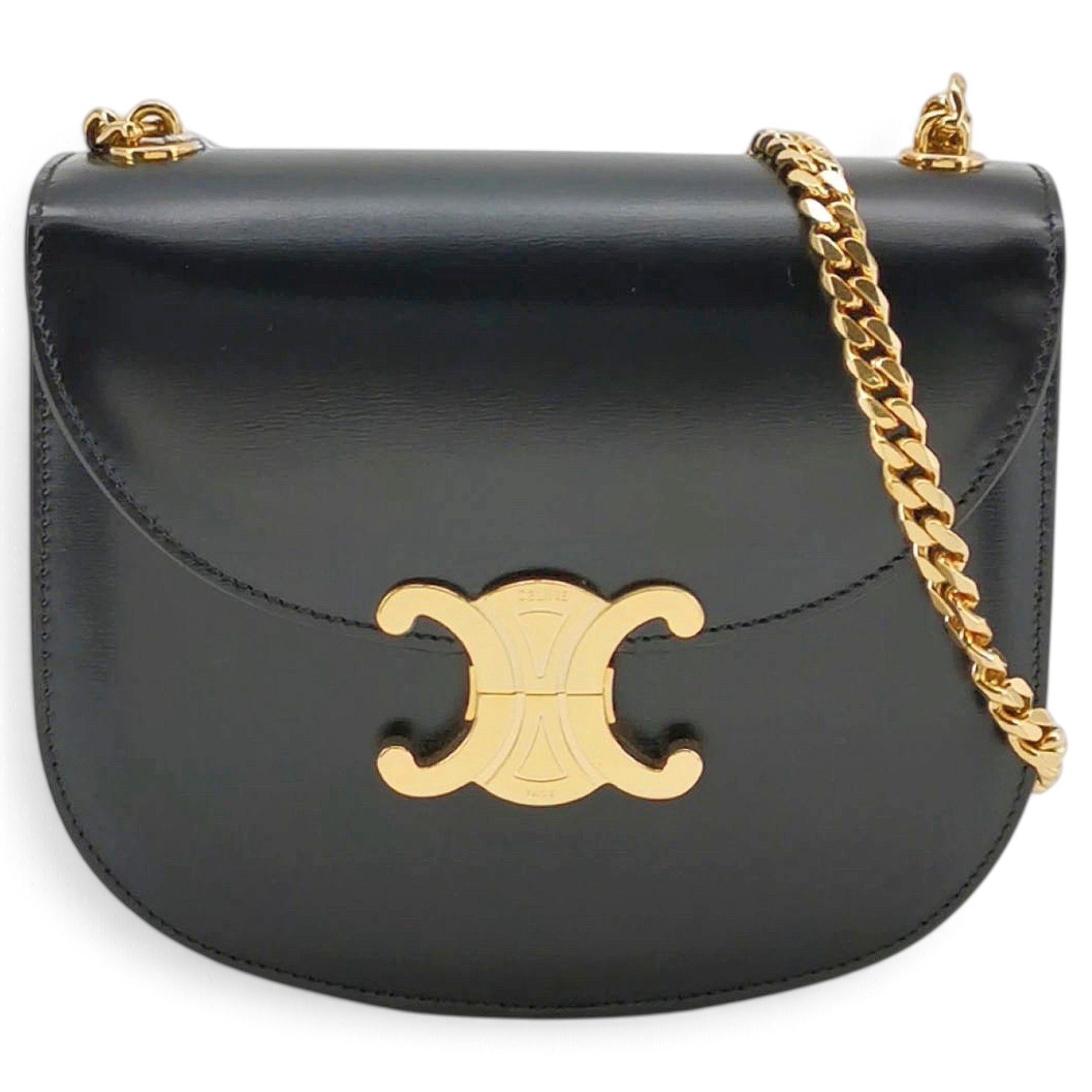 Triomphe leather handbag
