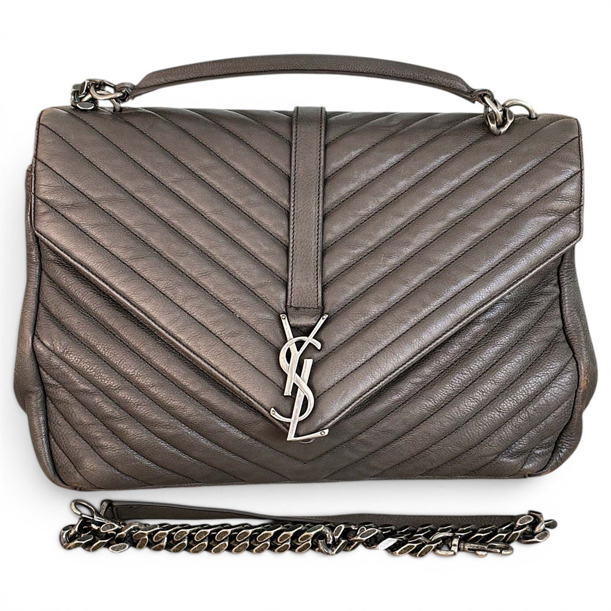 Collége monogramme leather handbag
