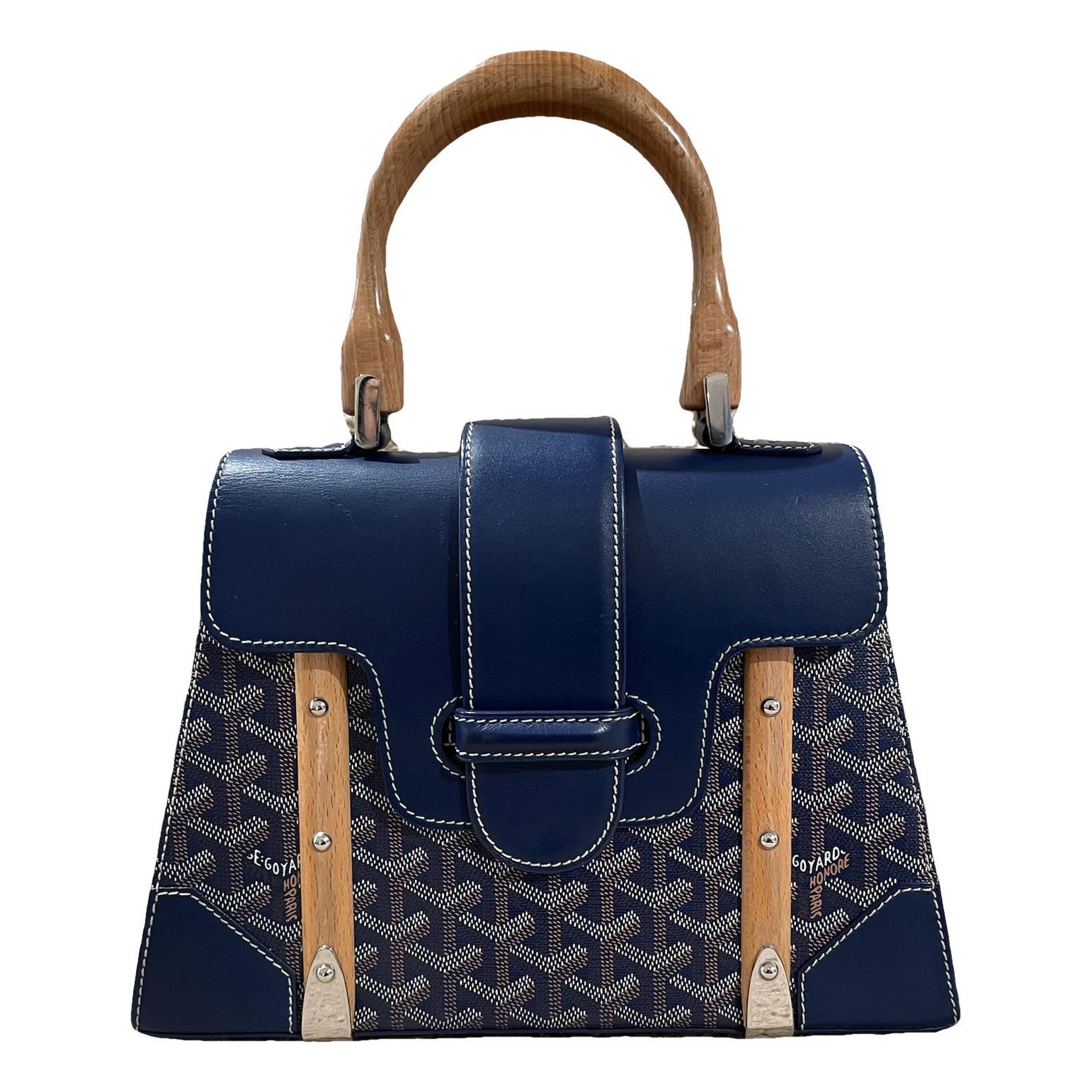 Goyard Saïgon leather handbag