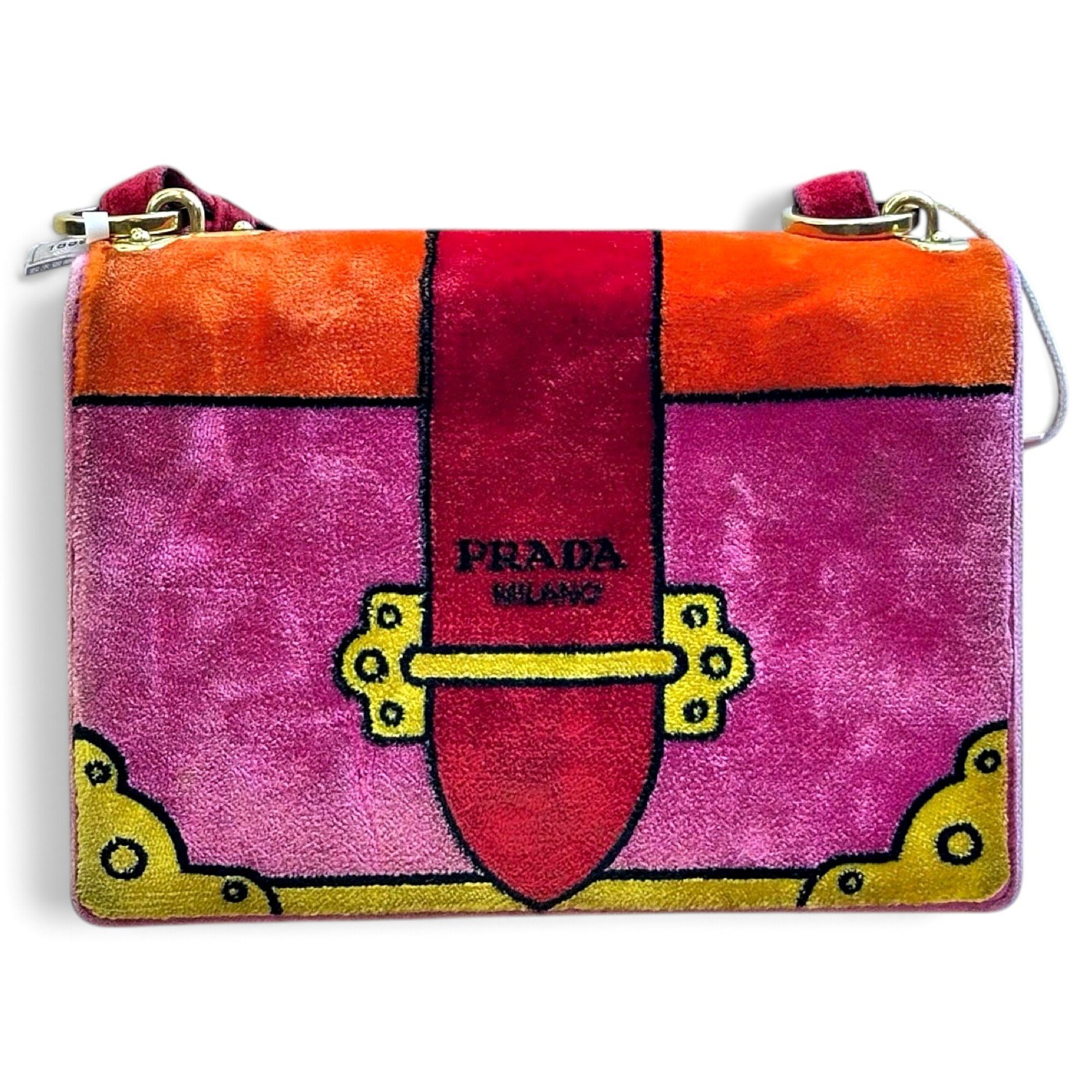 Cahier velvet handbag