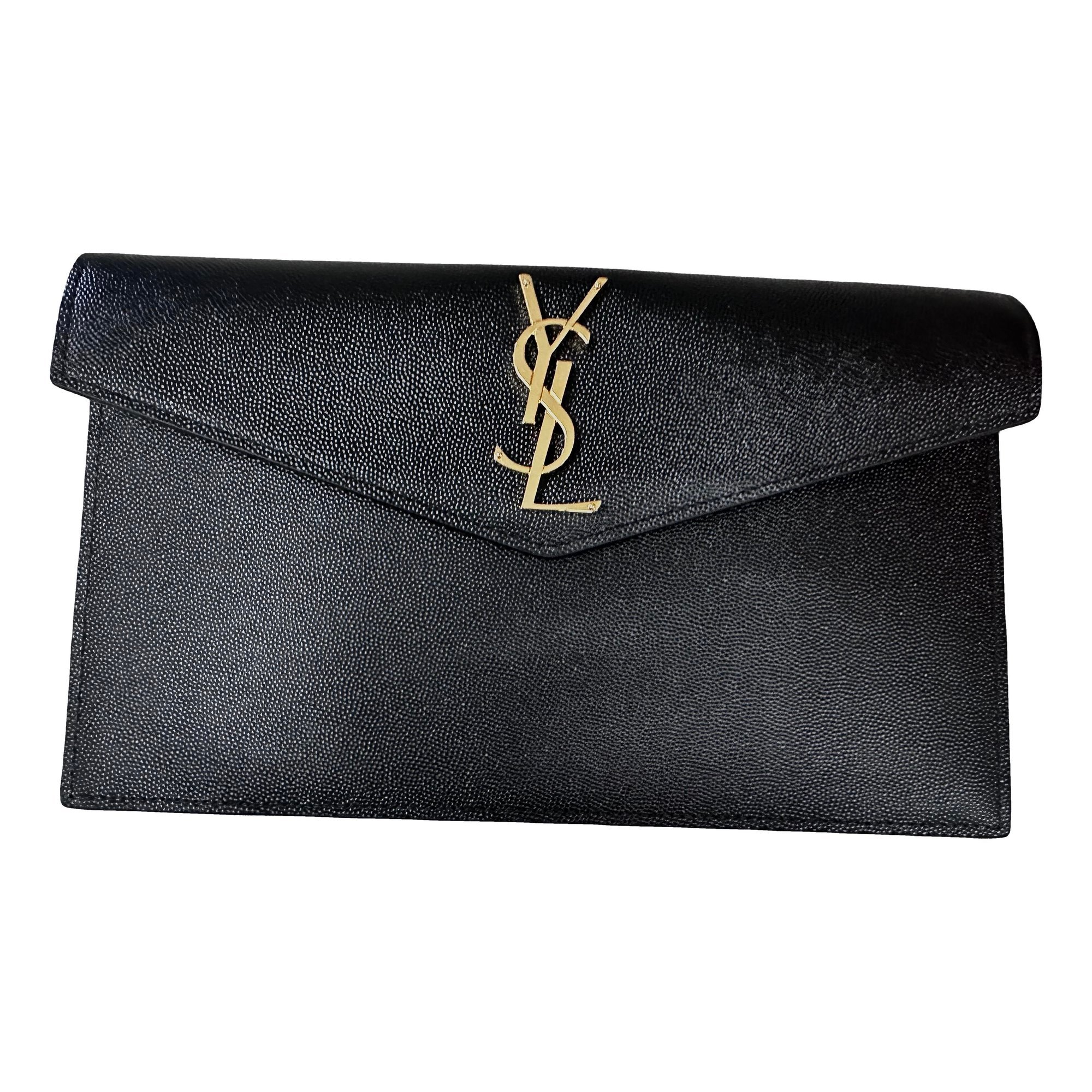 Uptown leather clutch bag