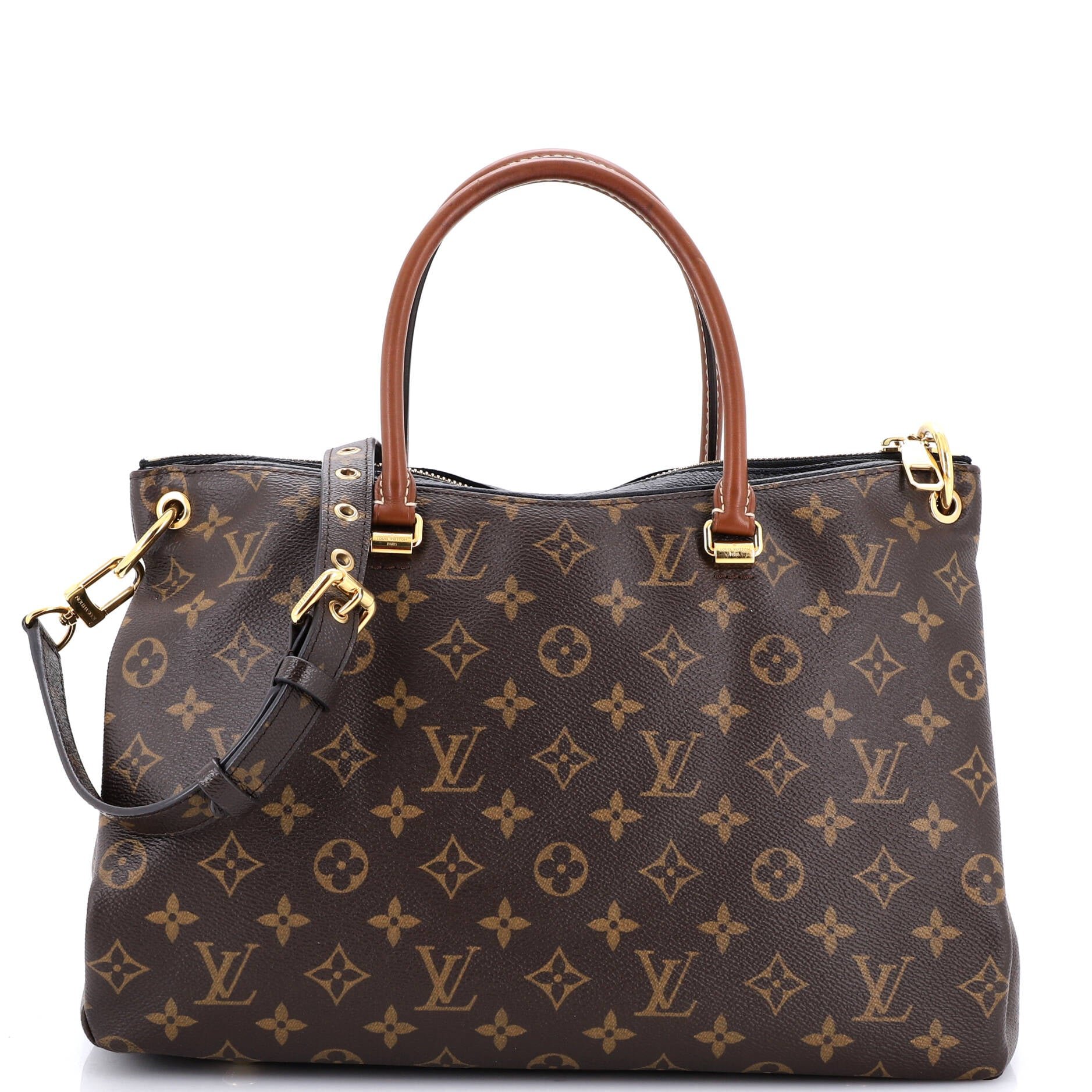 Pallas Tote Monogram Canvas with Leather