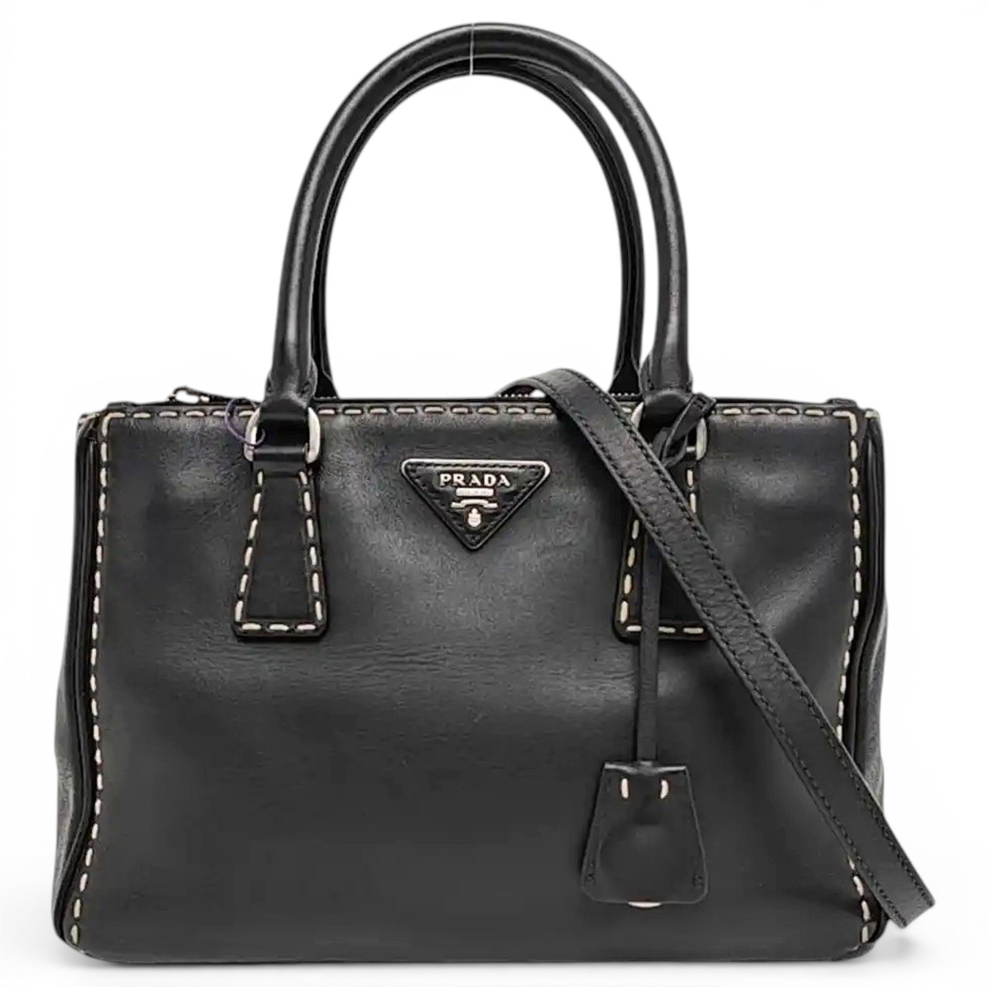 Promenade leather handbag