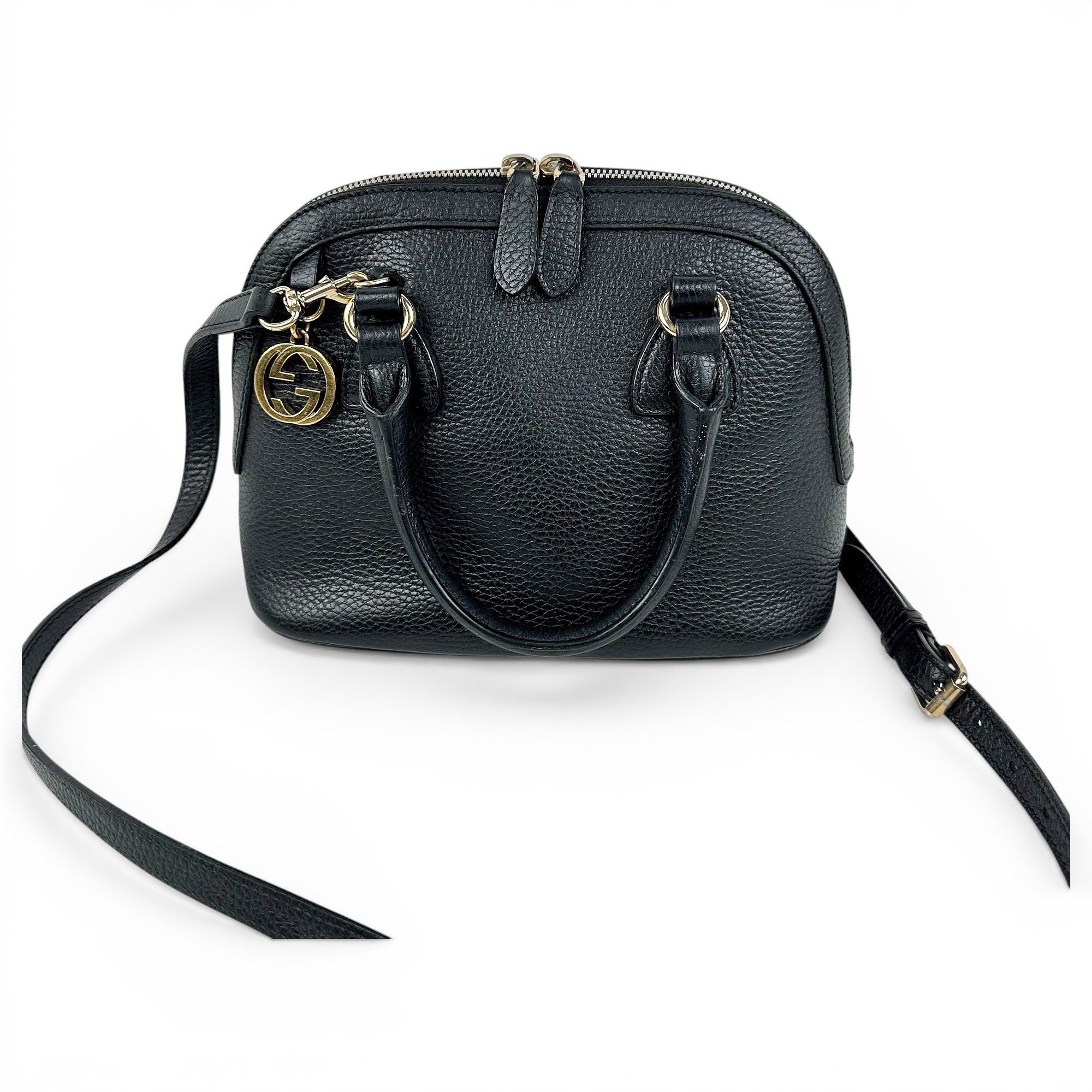 Dôme leather handbag