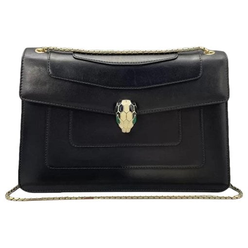 Serpenti leather handbag