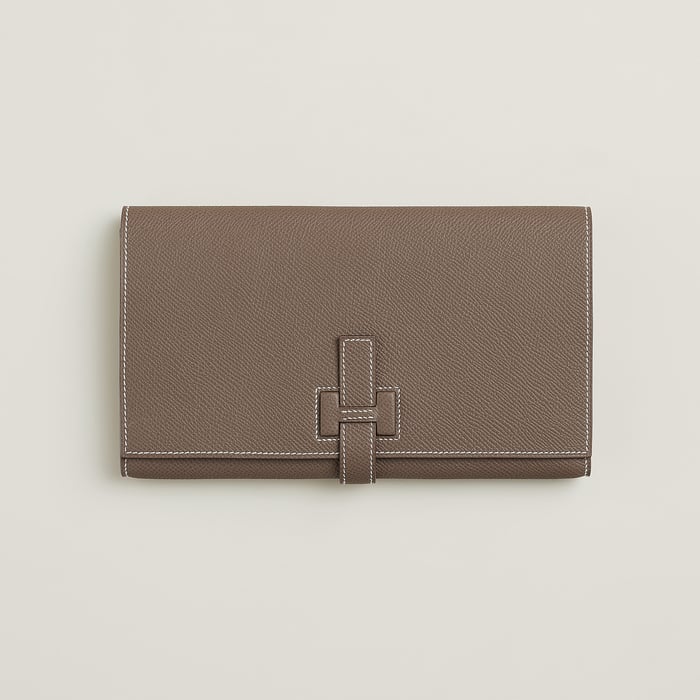 Étoupe New H Passant Toutenmain Wallet