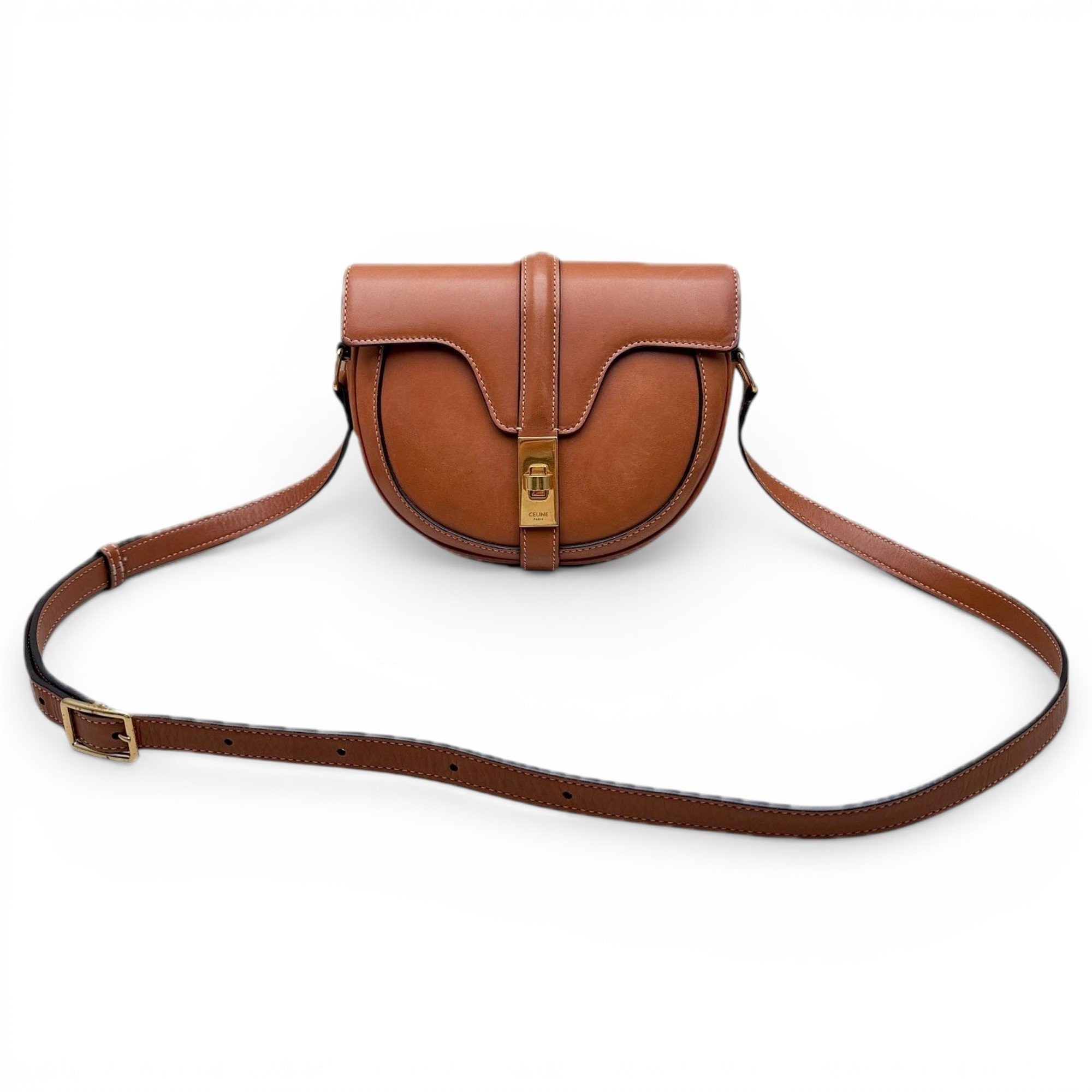 SAC 16 BESACE leather handbag