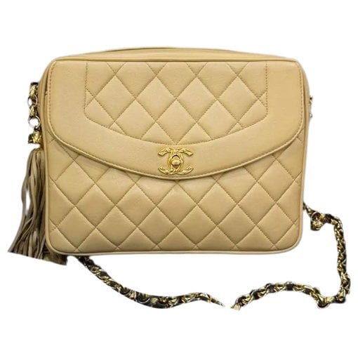 Statement leather handbag