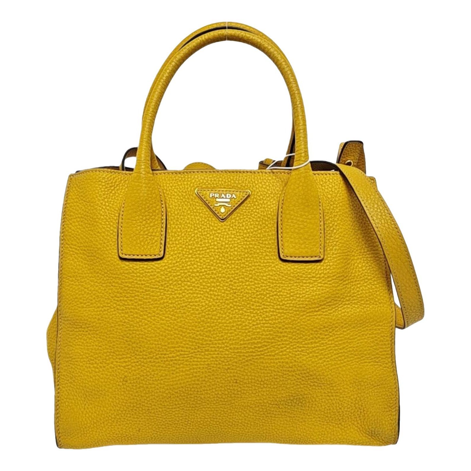 Double leather crossbody bag