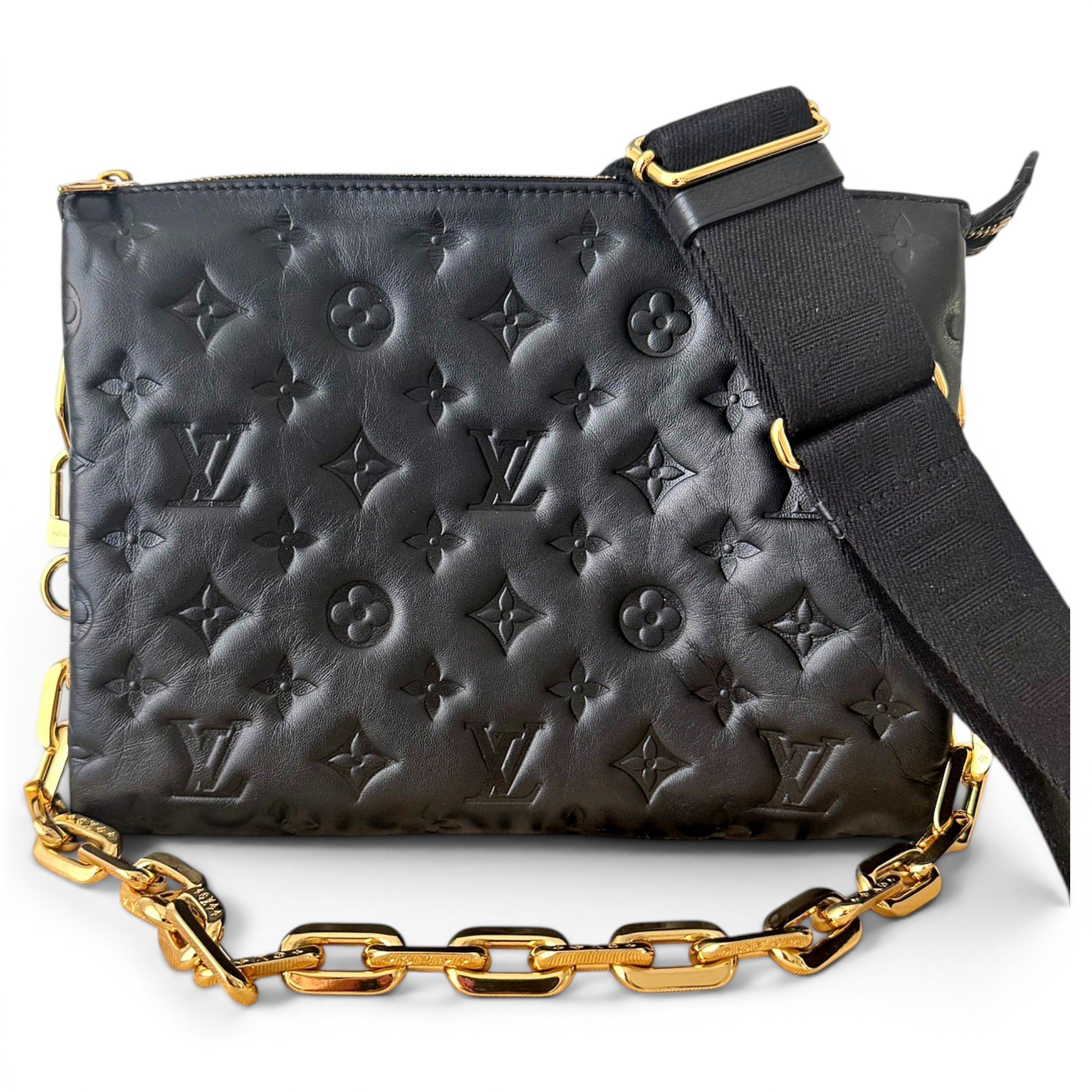 Coussin leather handbag