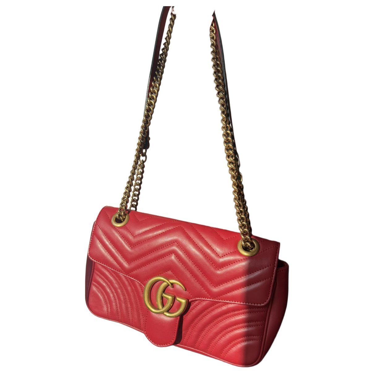 GG Marmont Flap leather crossbody bag