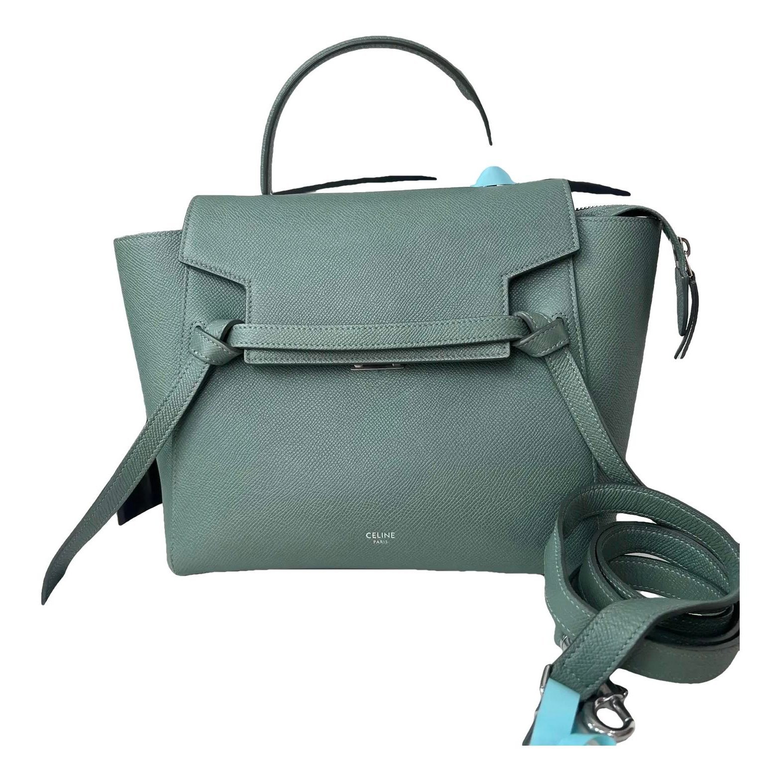 Belt leather handbag