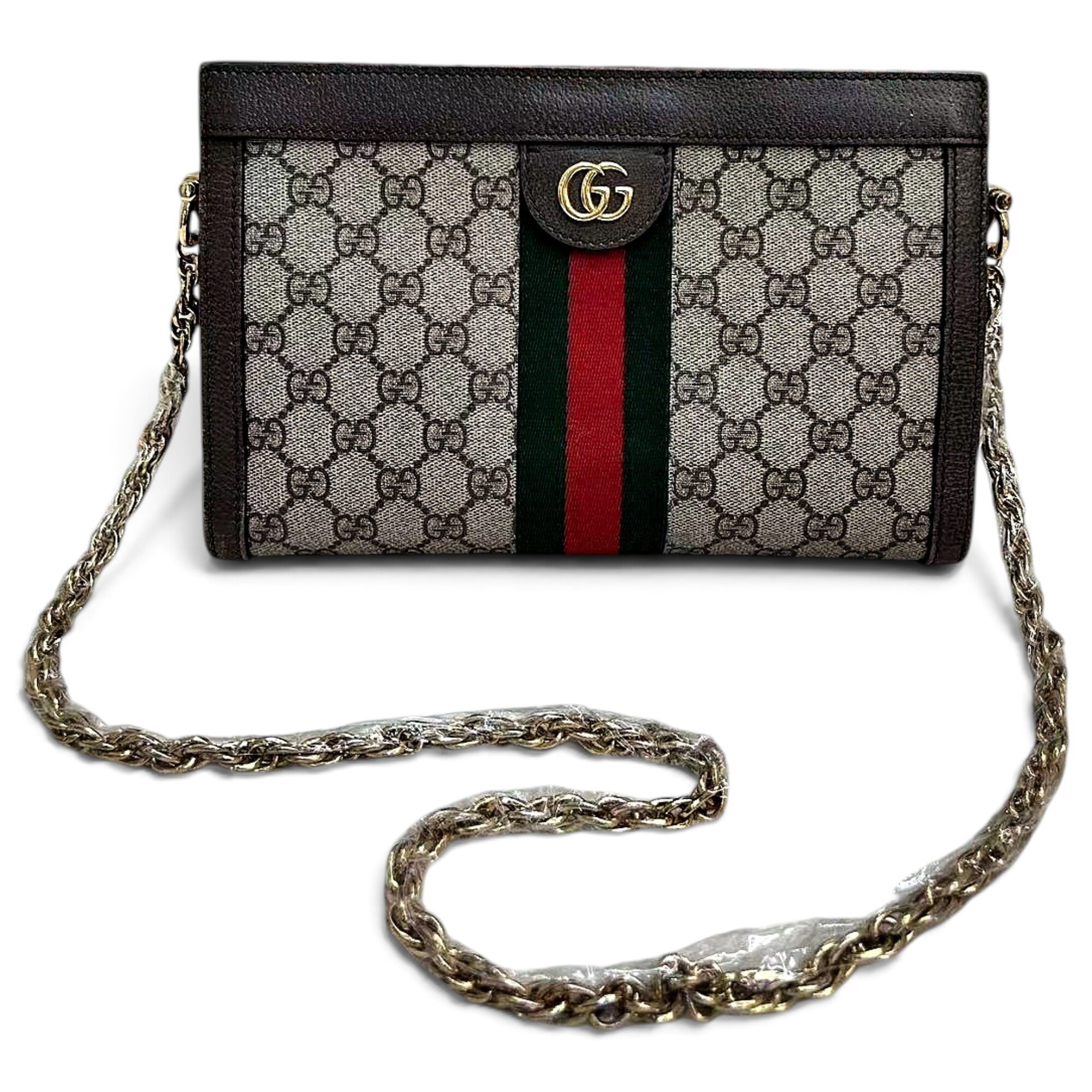 Ophidia Chain leather handbag