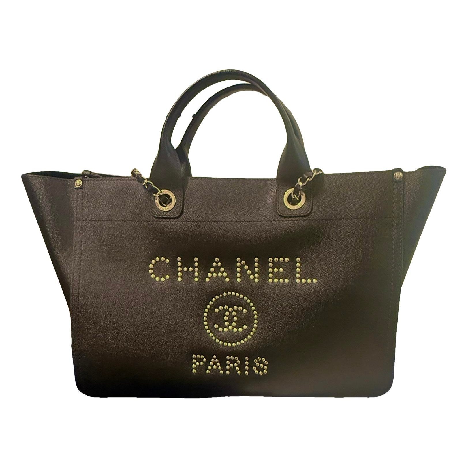 Deauville Chain leather tote