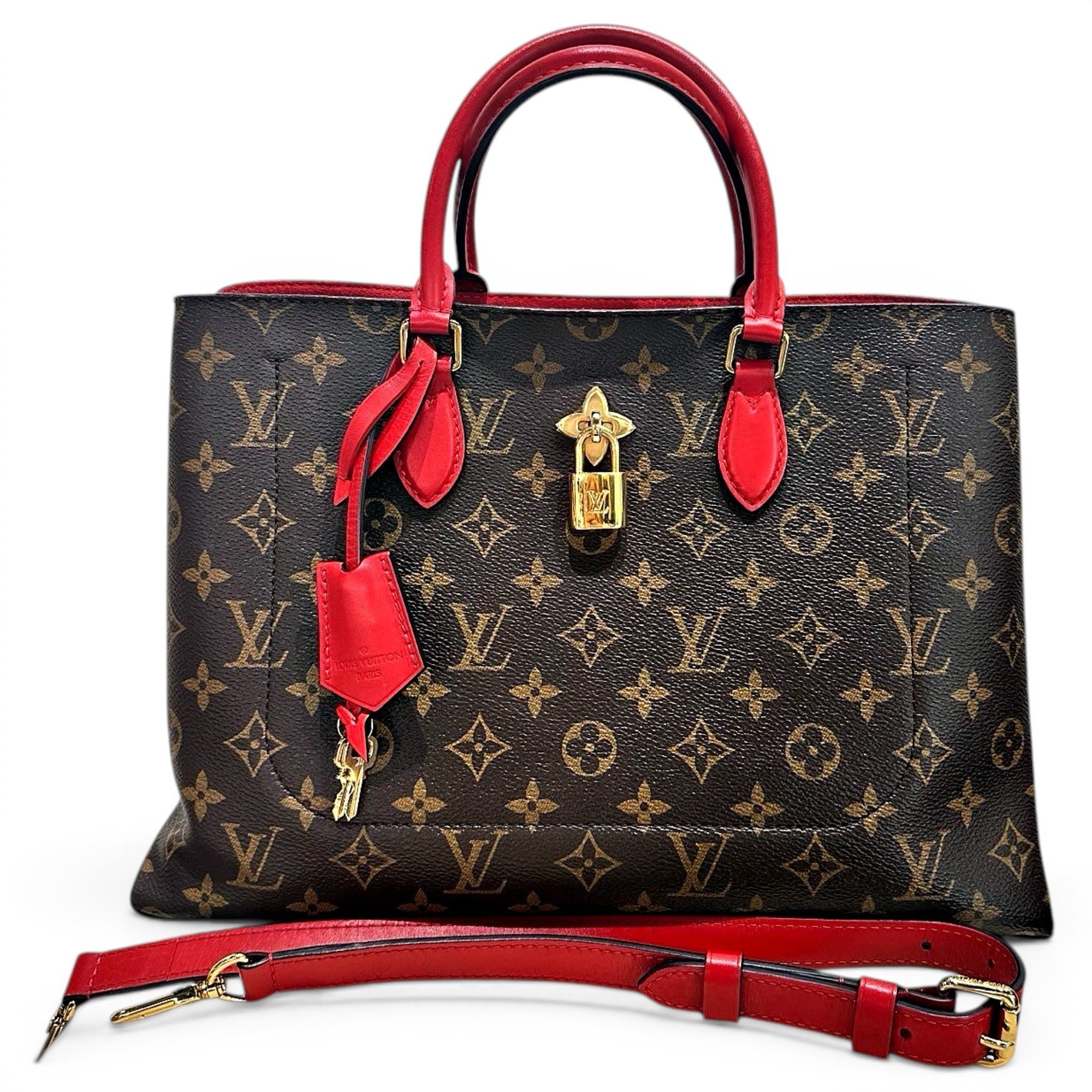 Flower Tote leather handbag