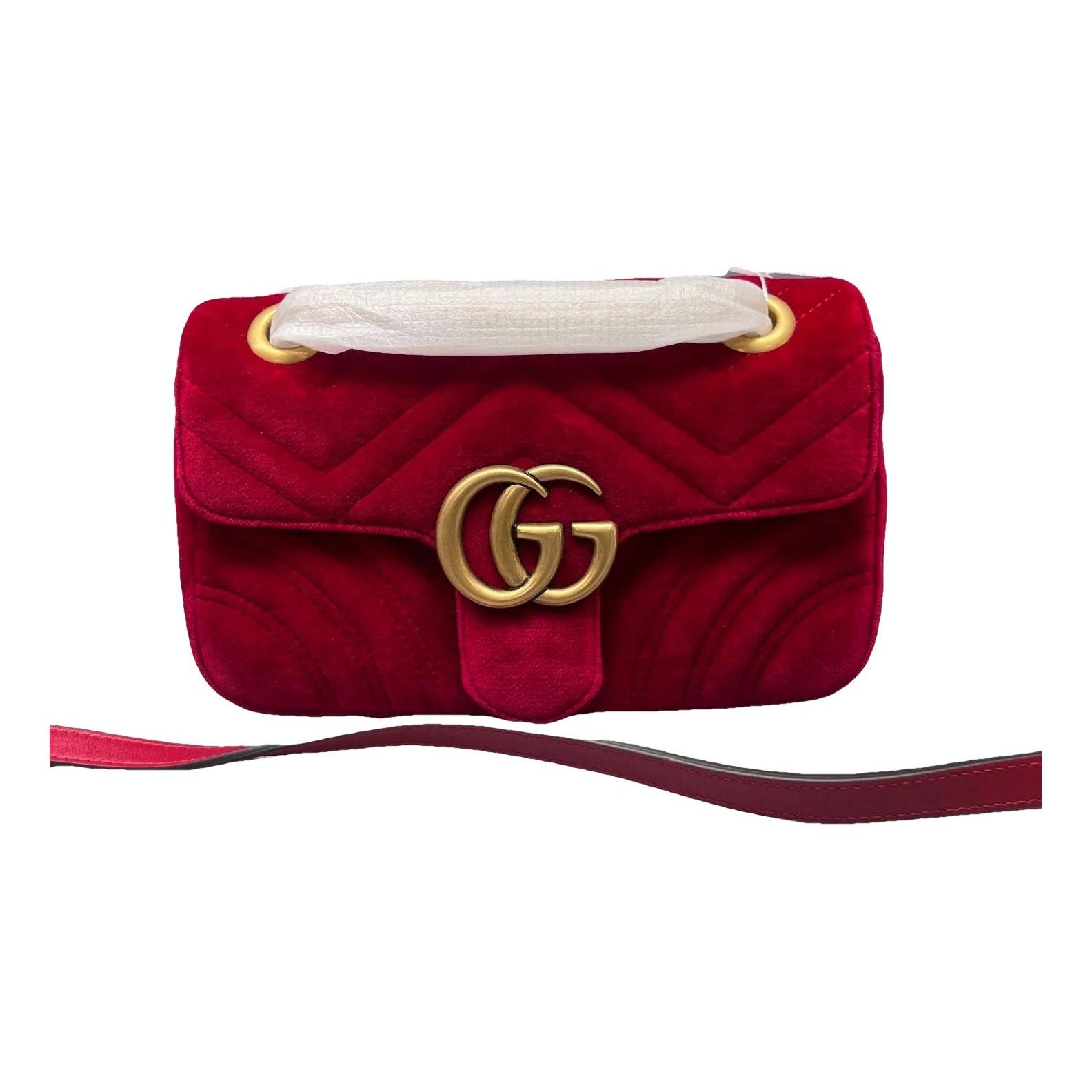 GG Marmont velvet mini bag