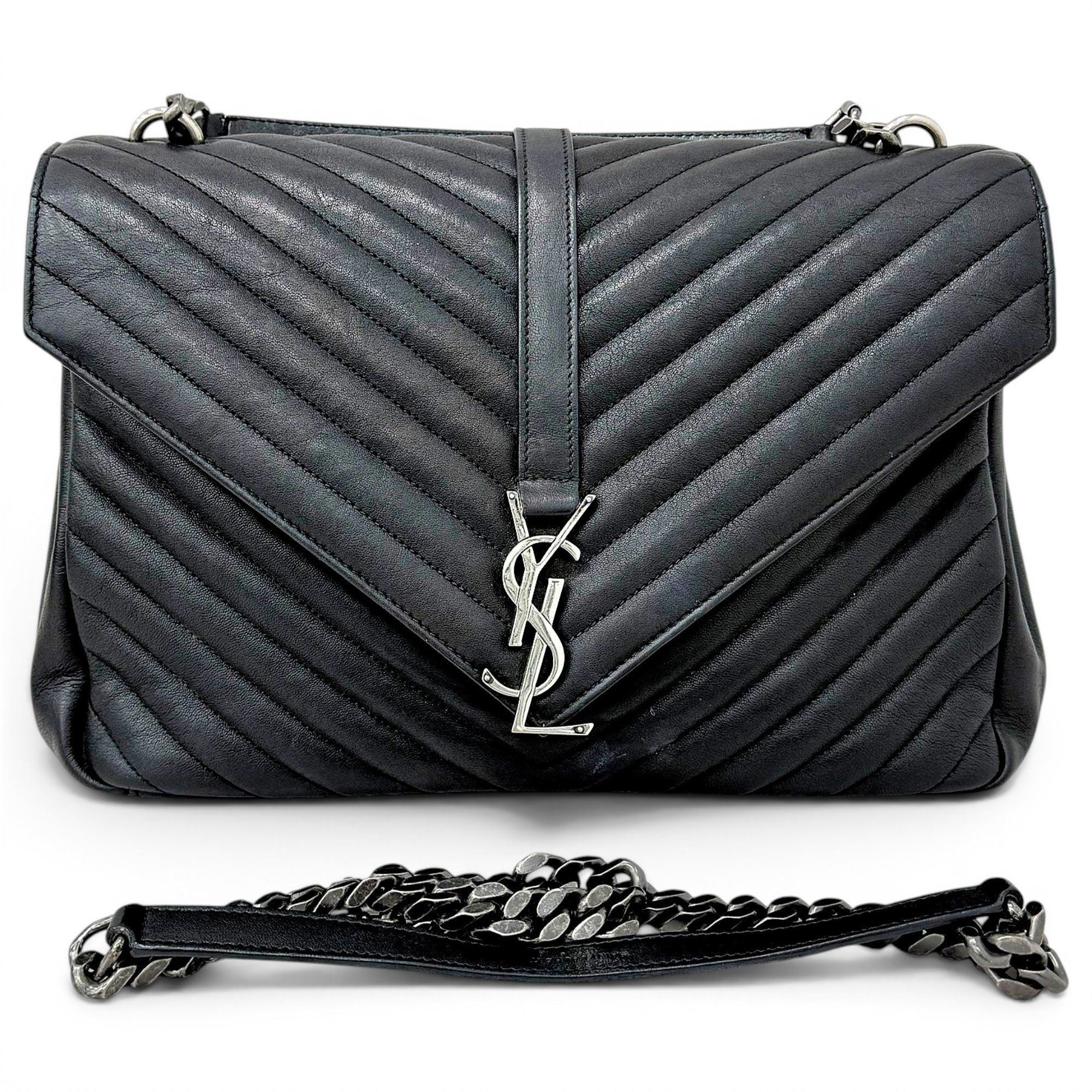 Collége monogramme leather handbag