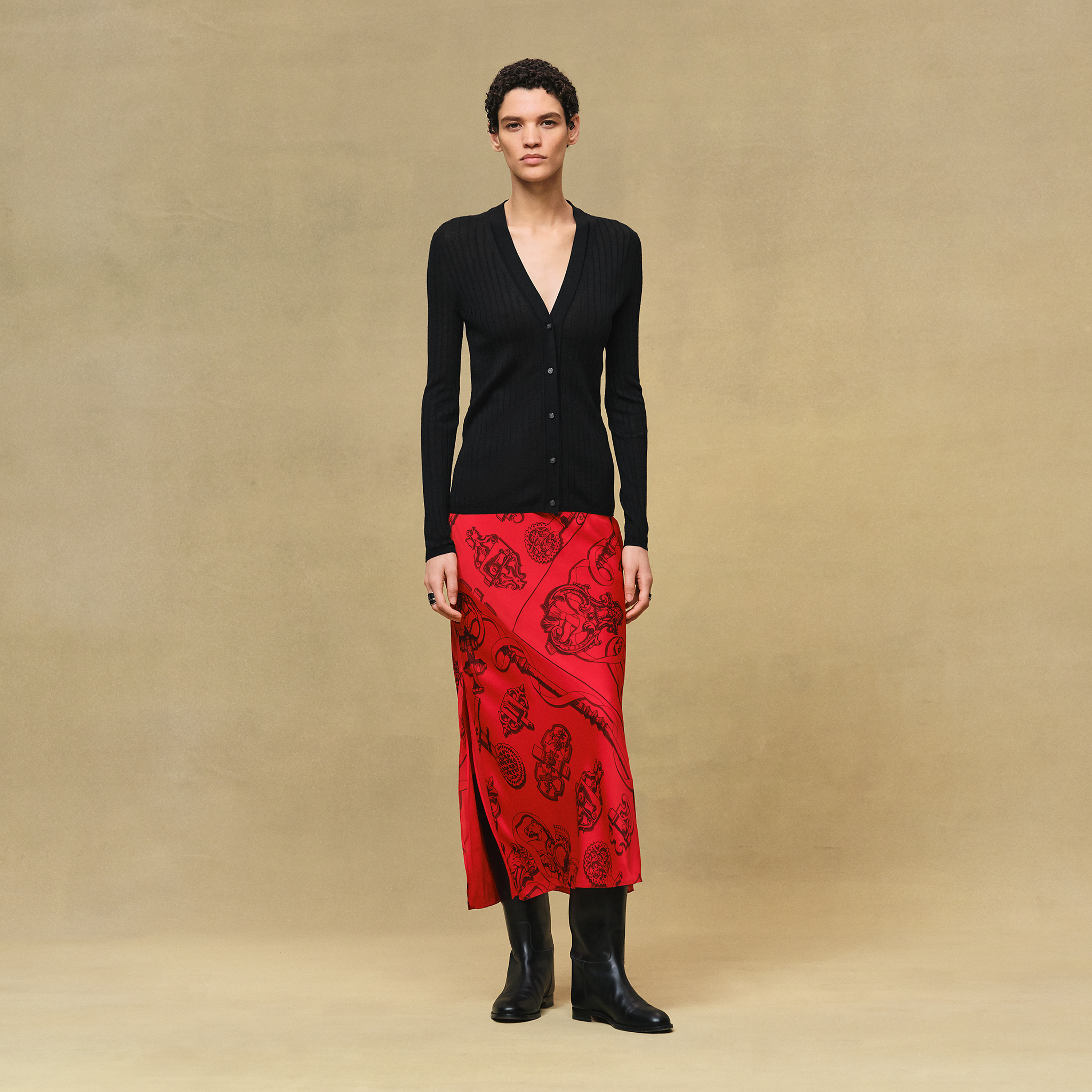 Long-sleeve cardigan